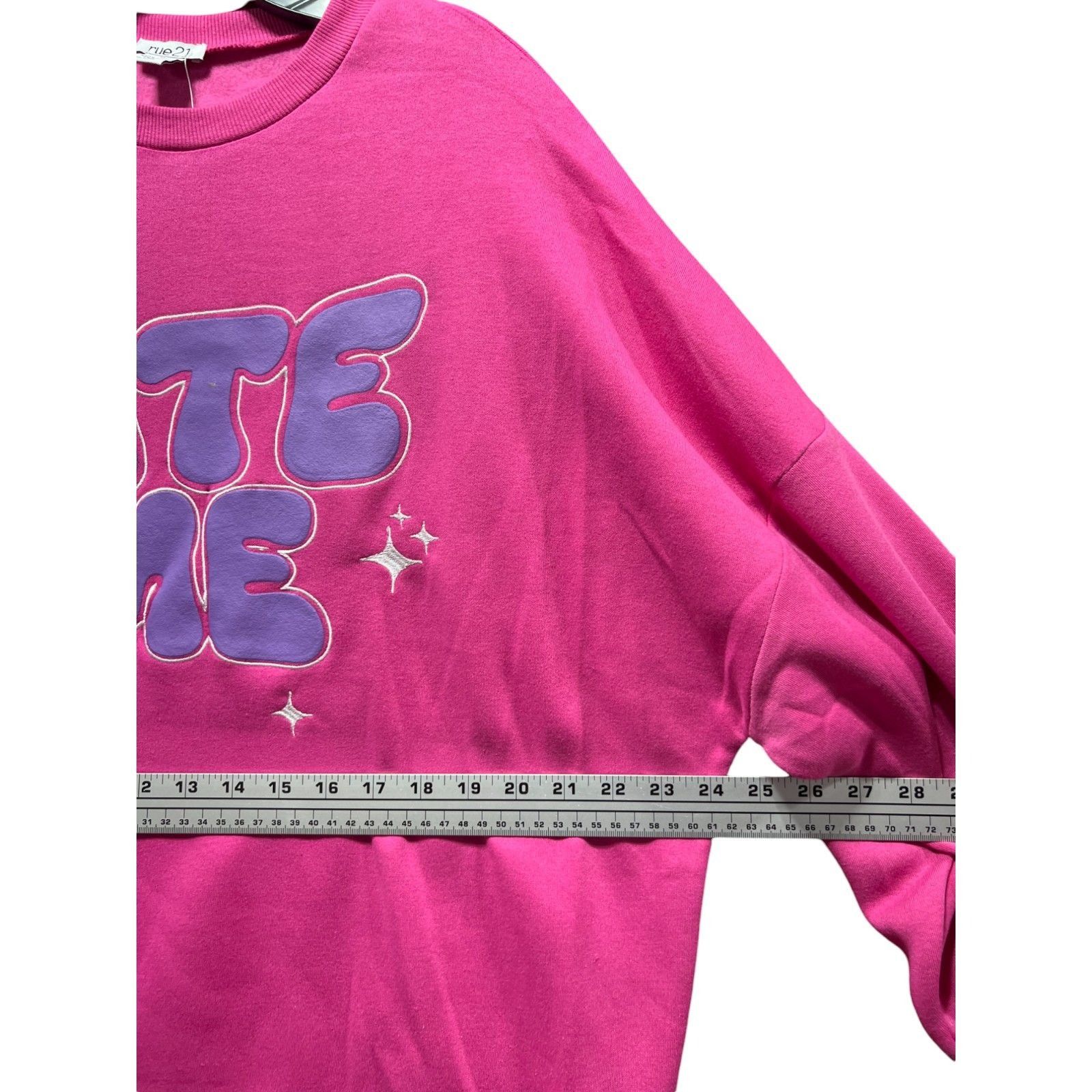 rue21 Rue 21 - Women's Long Sleeve Sweatshirt - Pink - Medium Size M / US 6-8 / IT 42-44 - 4 Thumbnail