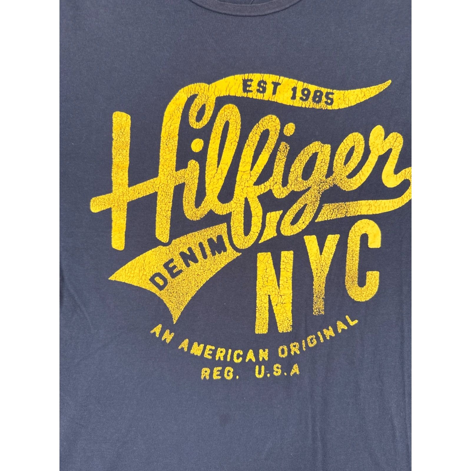 Tommy Hilfiger Tommy Hilfiger Shirt Adult XL Blue Long Sleeve Crew Neck Cotton Jersey Logo - Men’s T-Shirt, Regular Fit, Solid, All Seasons Size US XL / EU 56 / 4 - 6 Thumbnail