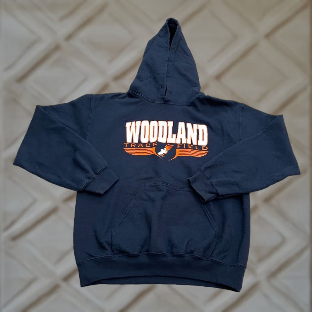 Gildan Gildan Heavy Blend Hoodie Pullover Sweatshirt Unisex Small Blue Graphic Fleece Size US S / EU 44-46 / 1 - 1 Thumbnail