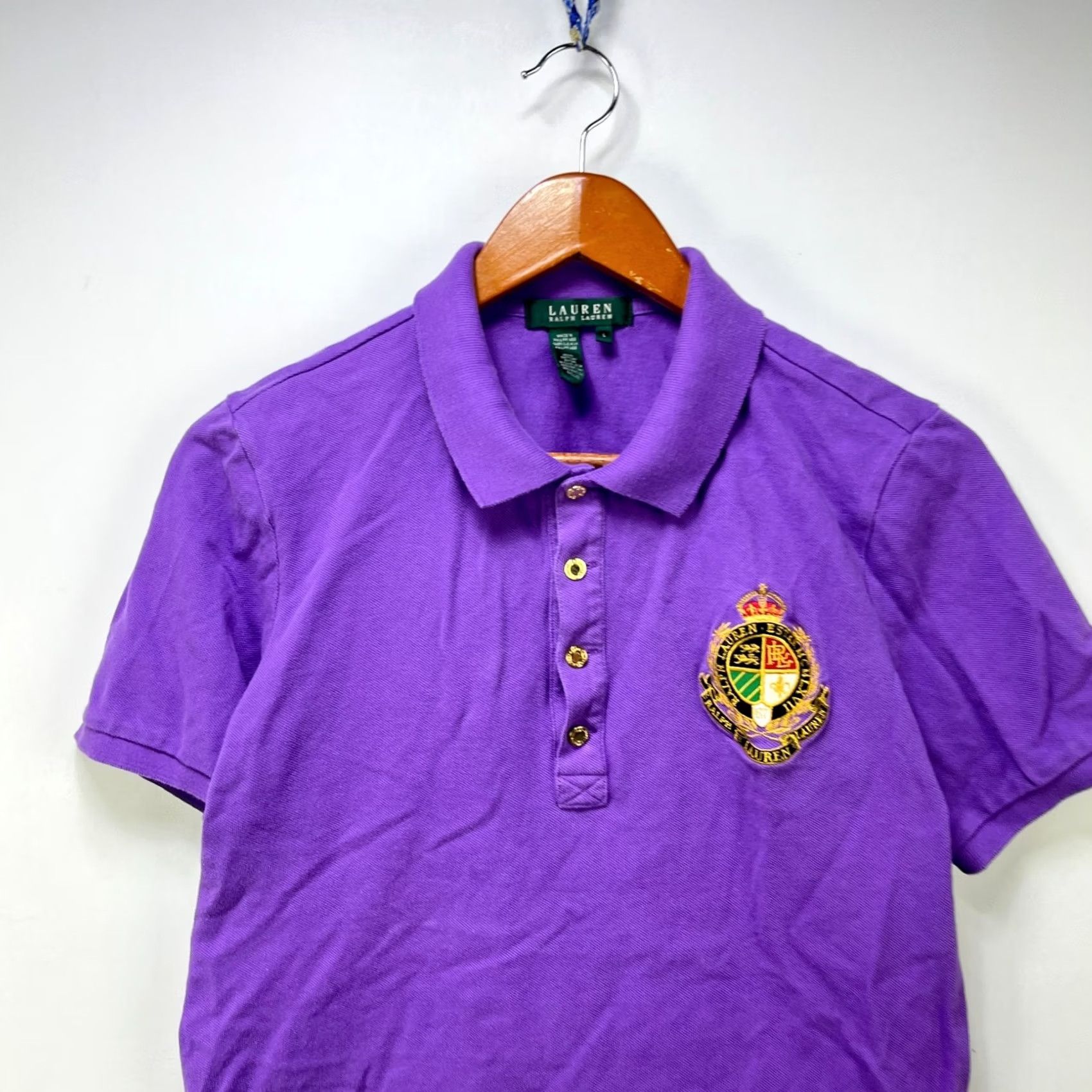 Ralph Lauren VINTAGE Lauren Ralph Lauren Crest Shirt Women L Polo Size L / US 10 / IT 46 - 2 Thumbnail