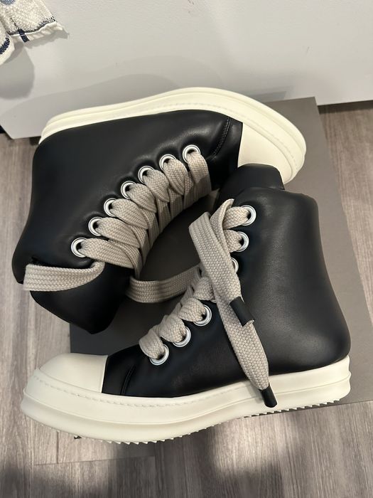 Rick Owens Rick Owens Jumbo Lace Padded Ramones High Size 44 | Grailed