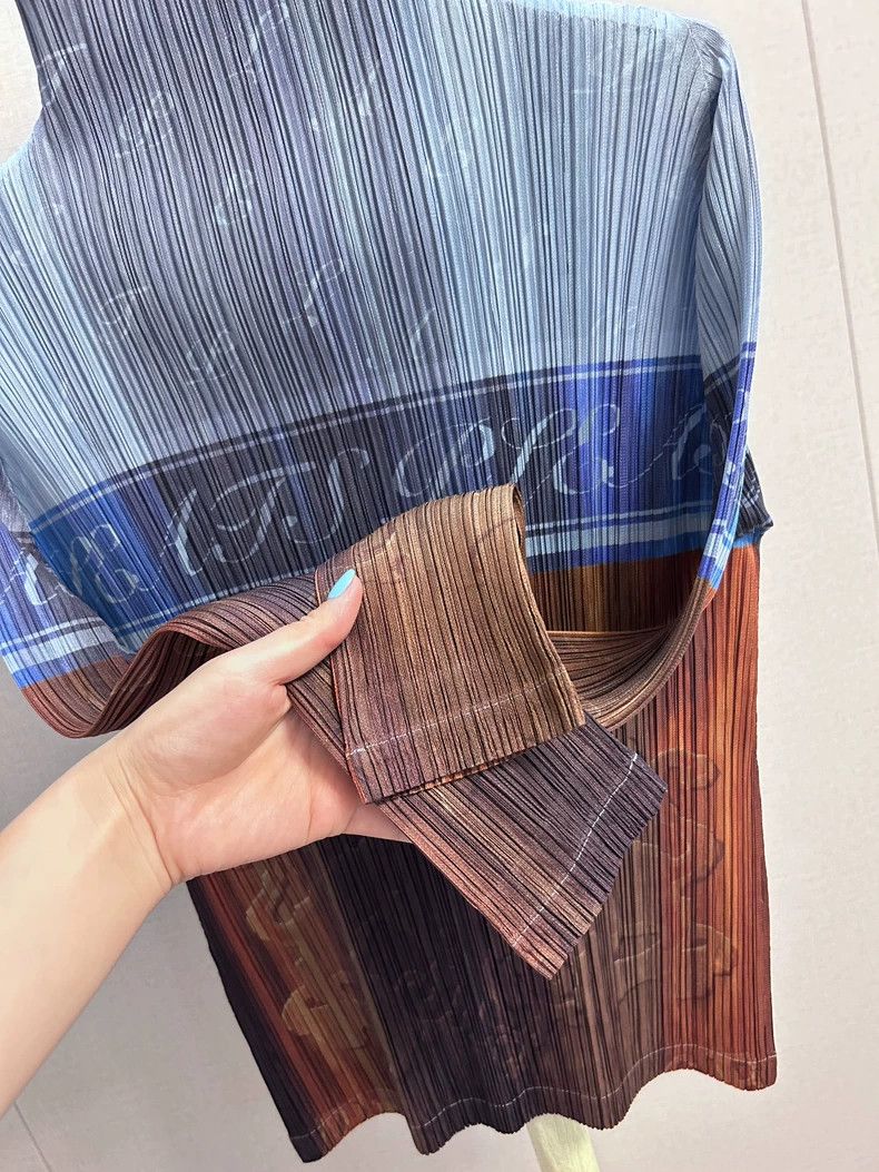 Issey Miyake Issey Miyake size:4 Blue-brown Meilun Minghong long-sleeve Size M / US 6-8 / IT 42-44 - 3 Thumbnail