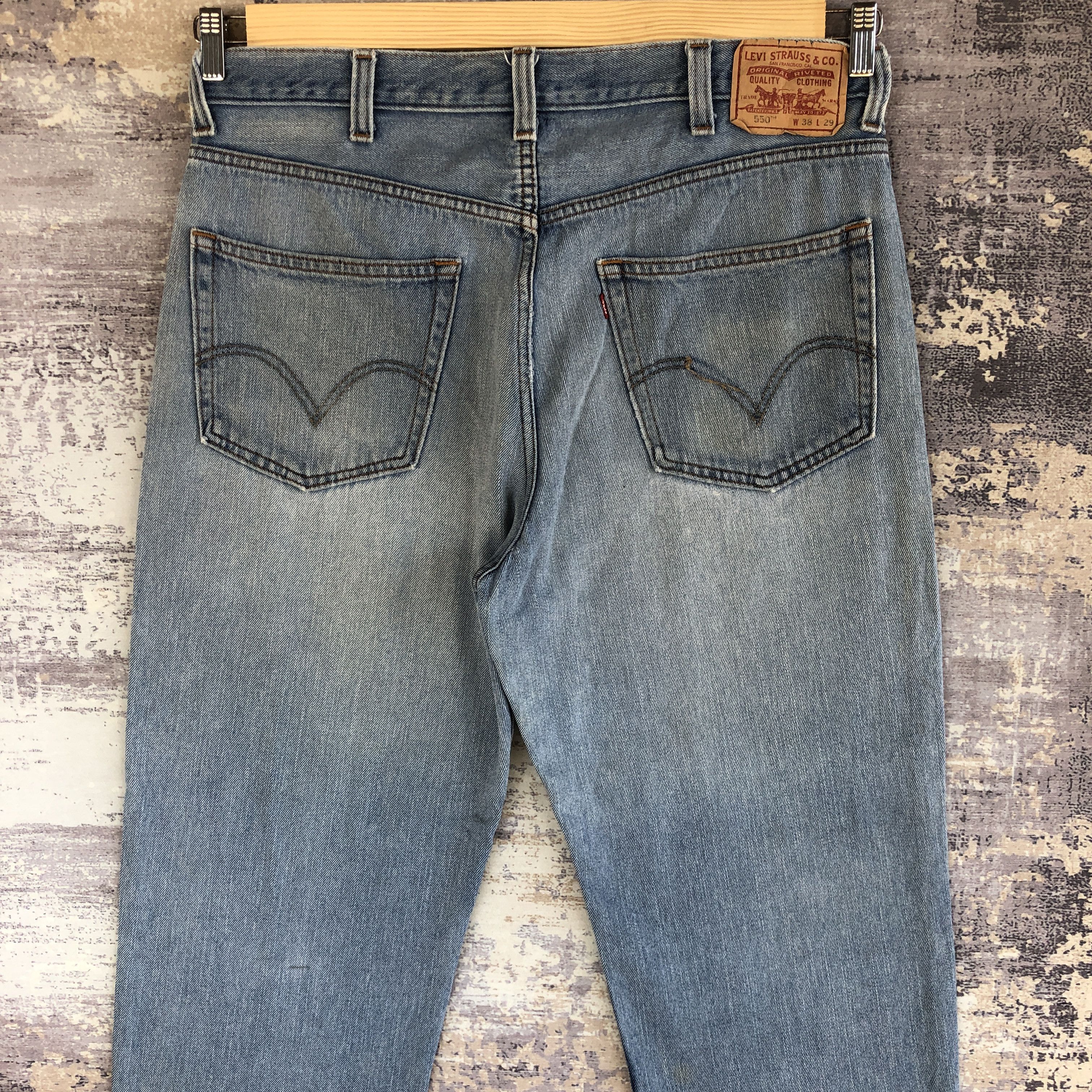 Levi's Vintage Levi's 550 Sun Faded Jeans Levis Light Wash Denim Size US 36 / EU 52 - 4 Thumbnail