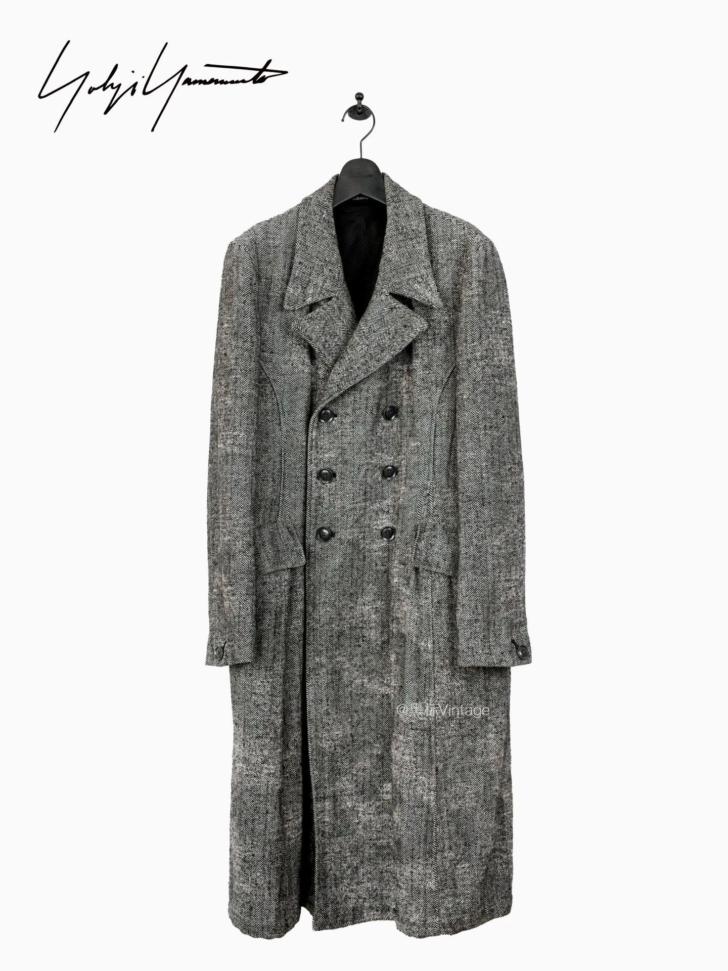 Yohji Yamamoto Yohji Yamamoto 11AW DB Fishbone Black Raven Coat Size US S / EU 44-46 / 1 - 3 Thumbnail