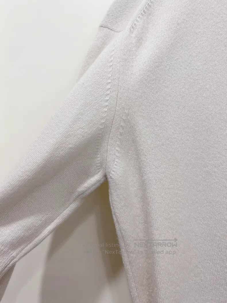 Hermes Hermes White Cashmere Short Sleeve T-Shirt Size XS / US 0-2 / IT 36-38 - 6 Thumbnail