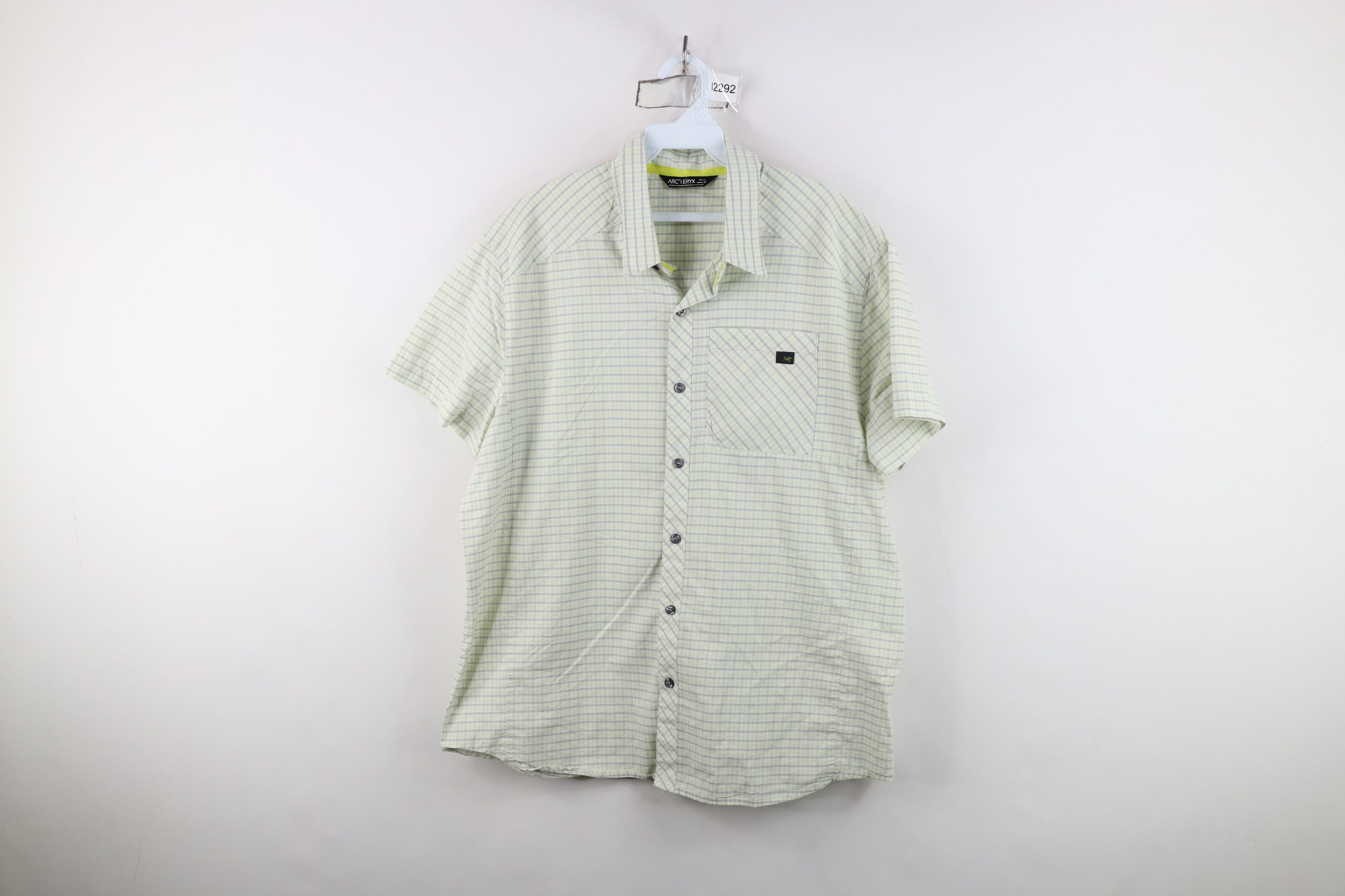 Arcteryx Trekking Hiking Short Sleeve Button Shirt Plaid