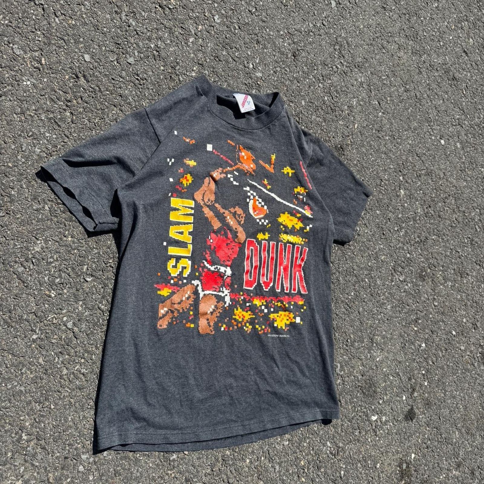 Jerzees Vintage 1991 NBA Slam Dunk Contest T-Shirt – Size Medium Size US M / EU 48-50 / 2 - 2 Thumbnail