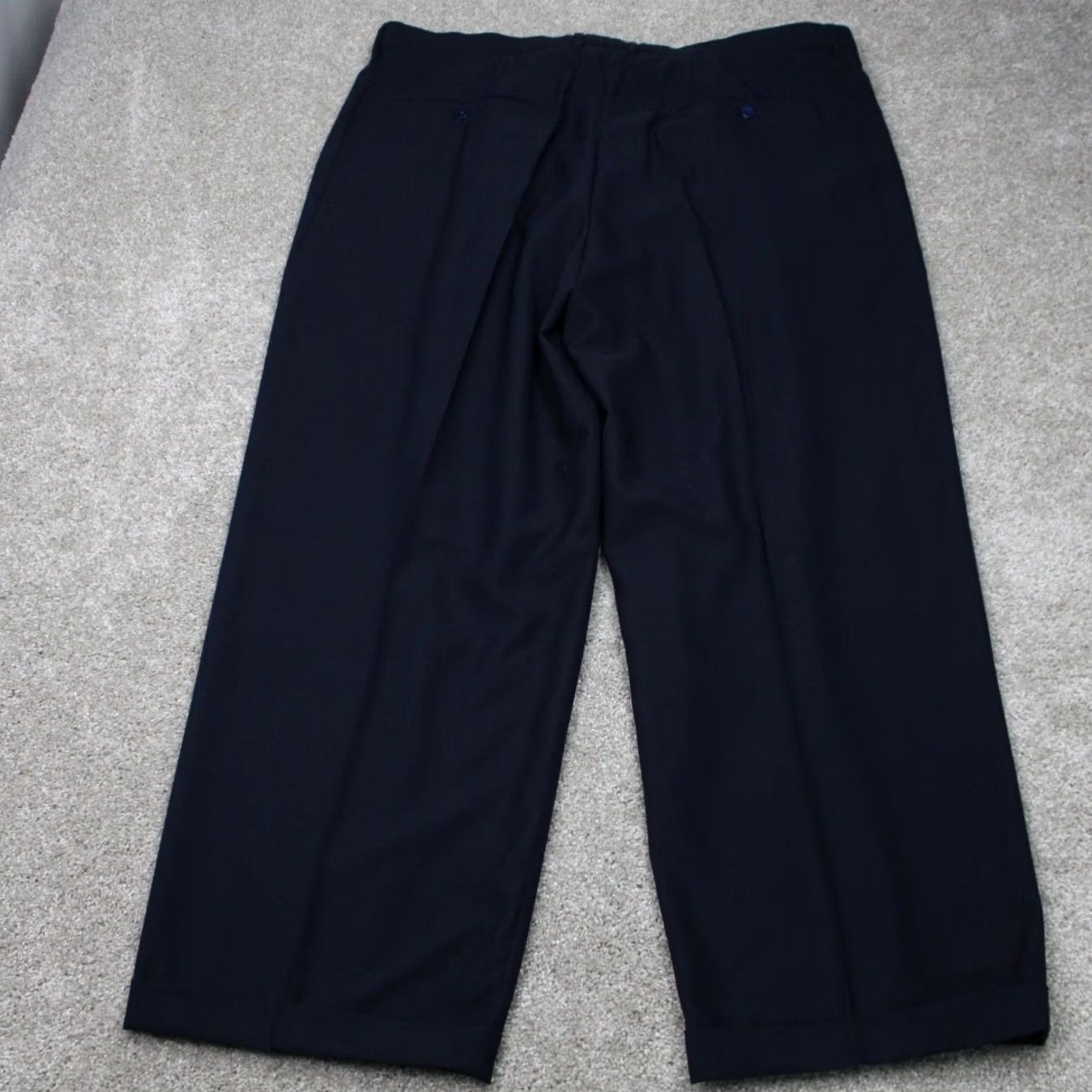 Vintage Michael Irvin Playmaker Pants Mens 46 Blue Pleated Rayon/Poly NWT 31" Inseam Dress Pants Straight Vintage No Size US 30 / EU 46 - 7 Thumbnail