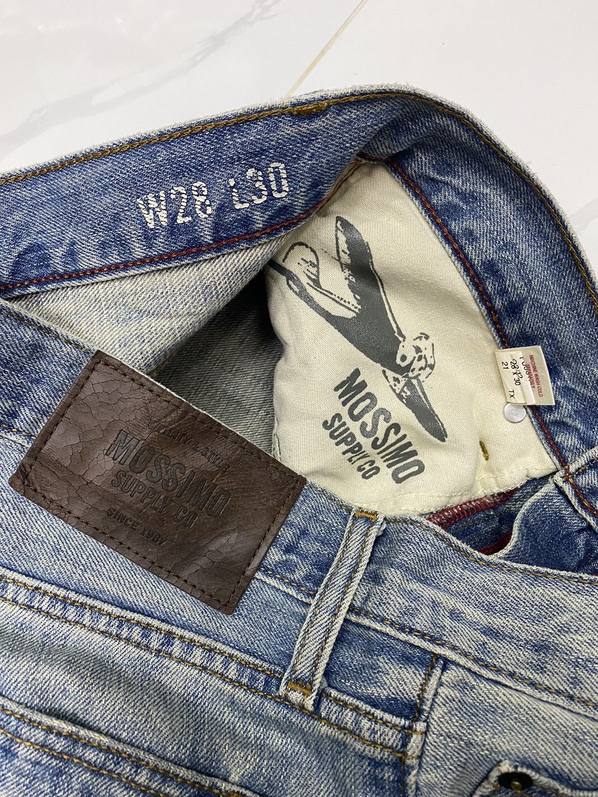 Japanese Brand × Mossimo 🔥DISTRESSED DENIM MOSSIMO SUPPLY CO DENIM JEANS Size US 31 - 10 Thumbnail