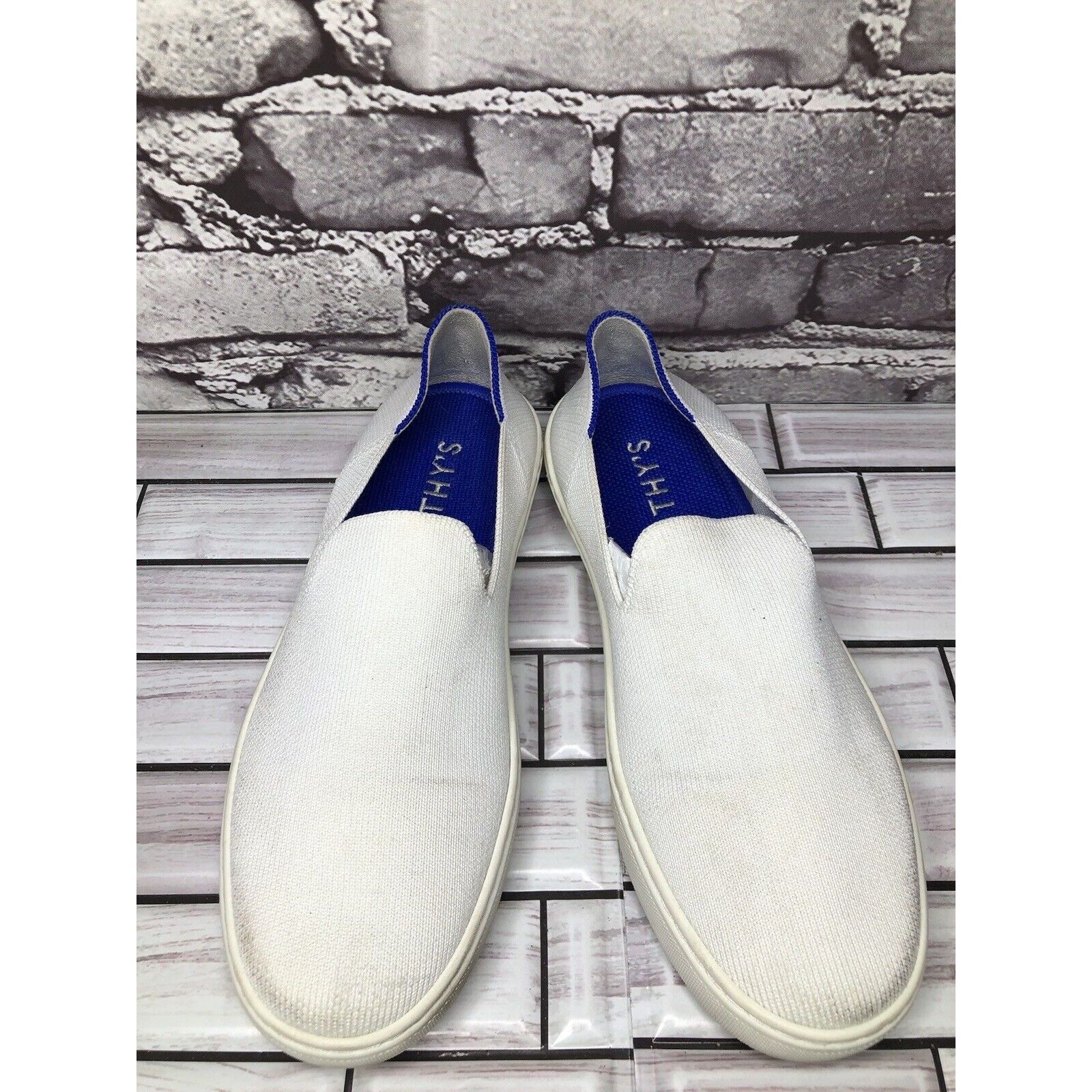 Other Rothy’s The Sneaker White Knit Fabric Casual Comfort Shoes W Size US 7 / IT 37 - 2 Thumbnail