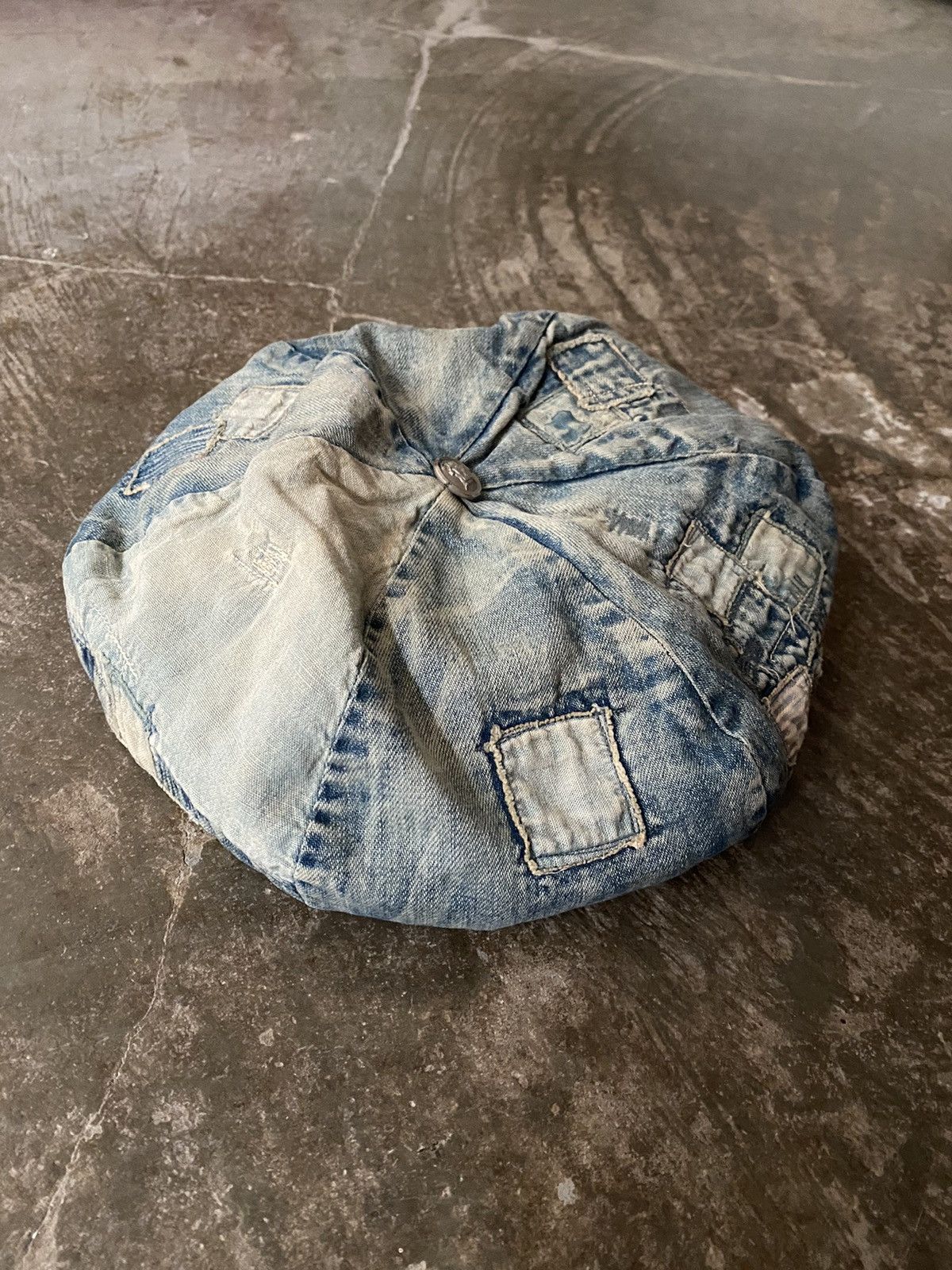 FunSet of Art Funset of Art Denim Patchwork Beret Kapital Porter Classic Size ONE SIZE - 4 Thumbnail