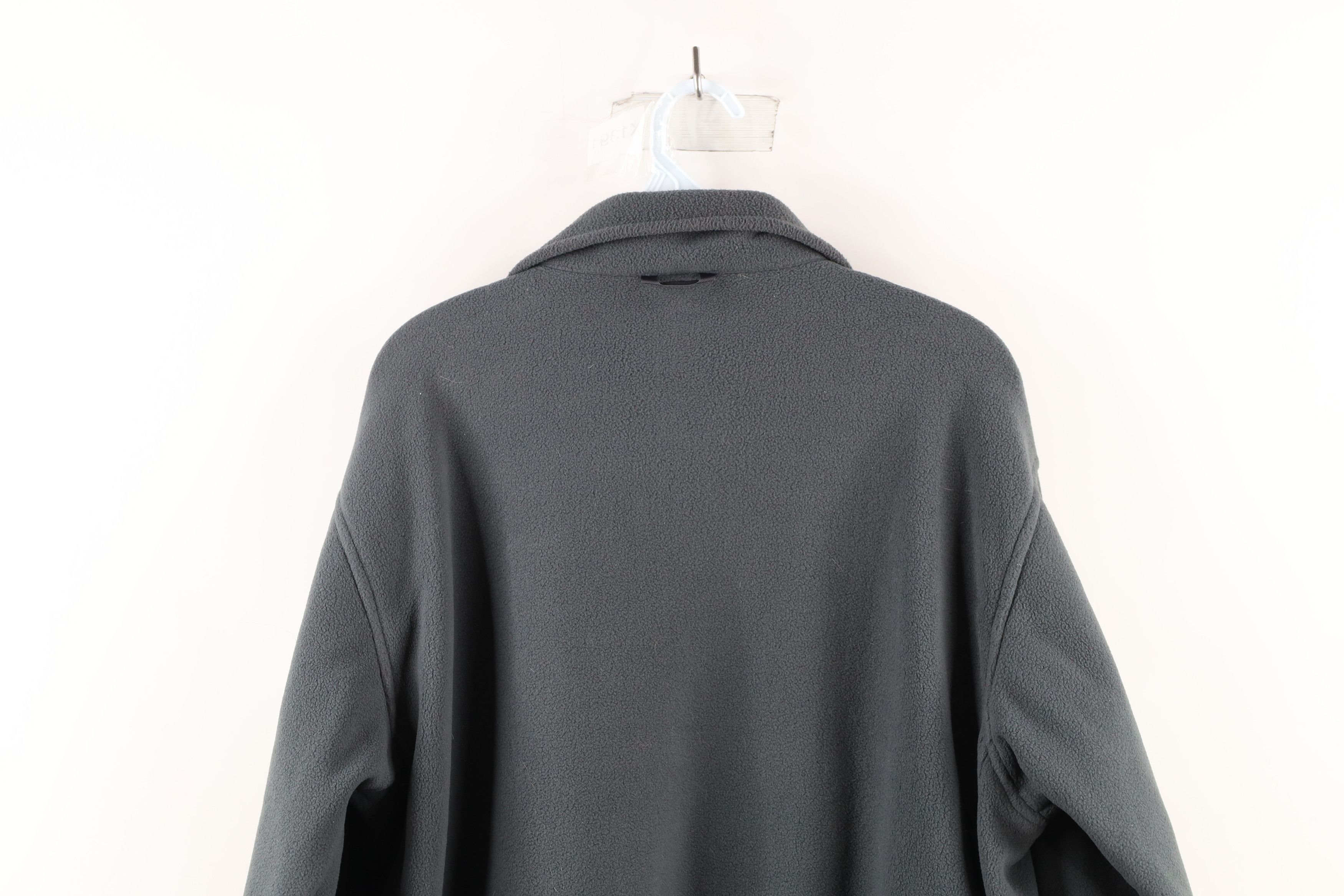 The North Face Vintage The North Face Spell Out Full Zip Fleece Jacket Gray Size US M / EU 48-50 / 2 - 10 Thumbnail
