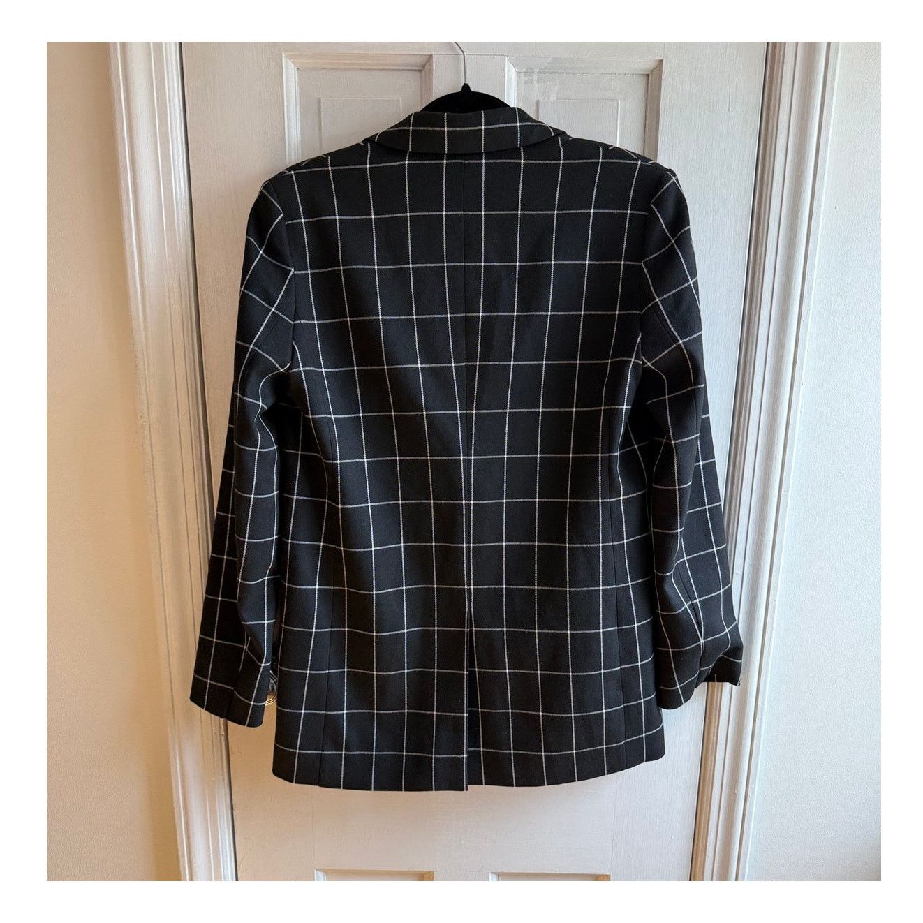 Joie NWT Joie Harlene Windowpane Blazer -Black/White -Size 0 Size XS / US 0-2 / IT 36-38 - 5 Thumbnail