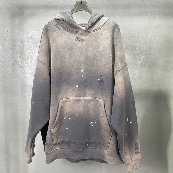 VIBE #33 Speckled Ink Rubbed Hoodie Distressed Size US M / EU 48-50 / 2 - 2 Thumbnail