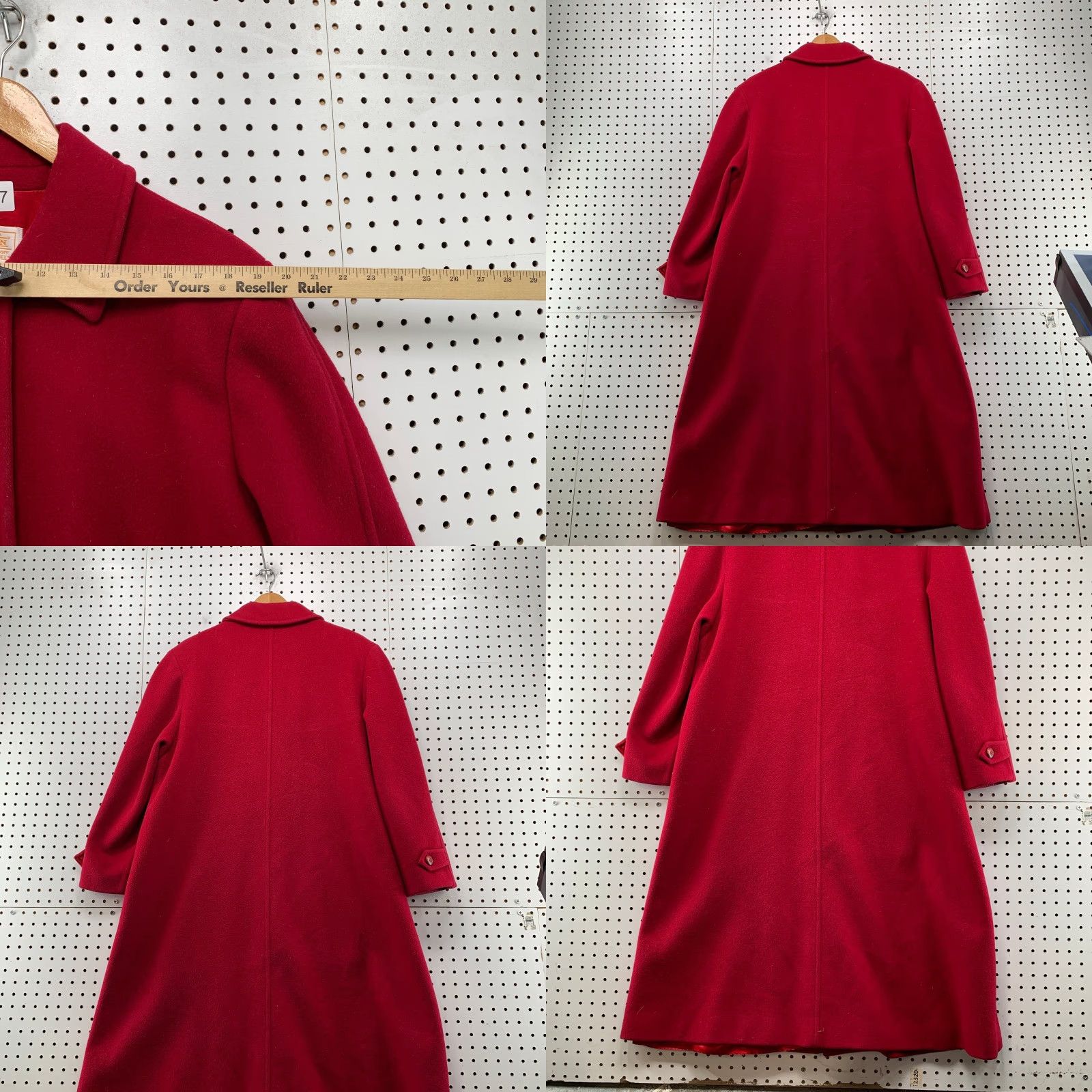 Pendleton VINTAGE Pendleton Wool Coat Womens Size 8 Long Red 70s Overcoat Usa 22.5x37 Size M / US 6-8 / IT 42-44 - 9 Thumbnail