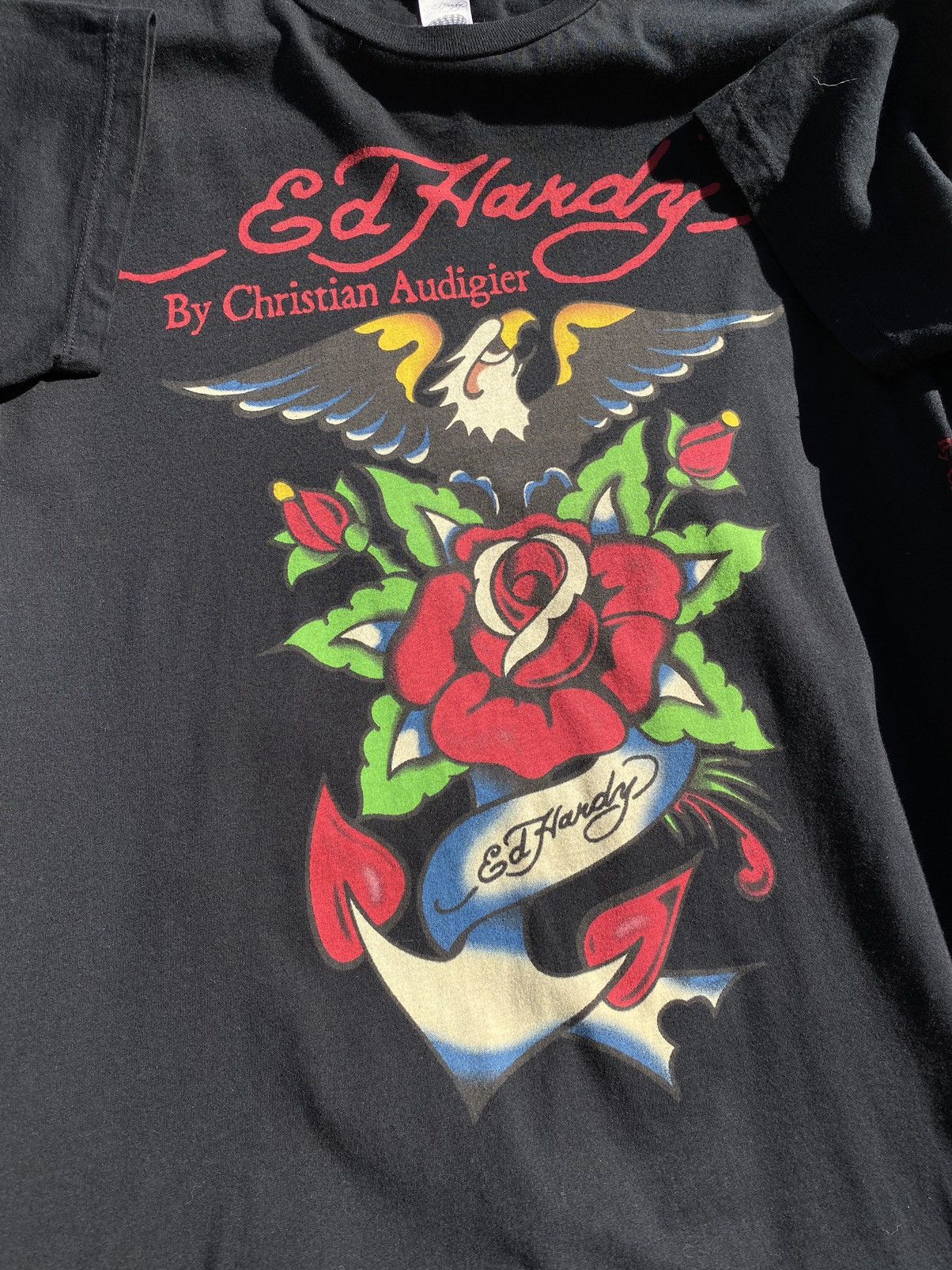 Christian Audigier Vintage Ed Hardy Love Kills Slowly T Shirt Tee Size US L / EU 52-54 / 3 - 3 Thumbnail