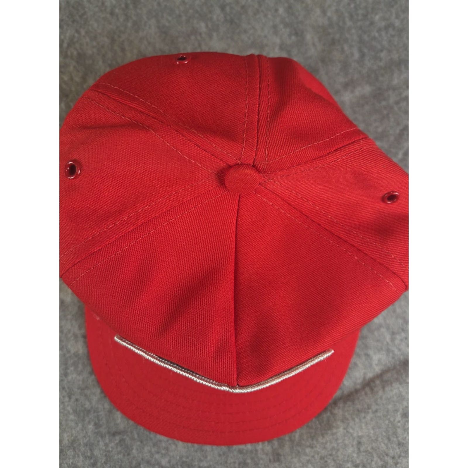 Vintage VINTAGE GMC Patch Red SnapBack Hat Made In USA Hat Men One Size Red USA Snapback Mens GMC Patch Vintage USA Theme Size ONE SIZE - 2 Thumbnail