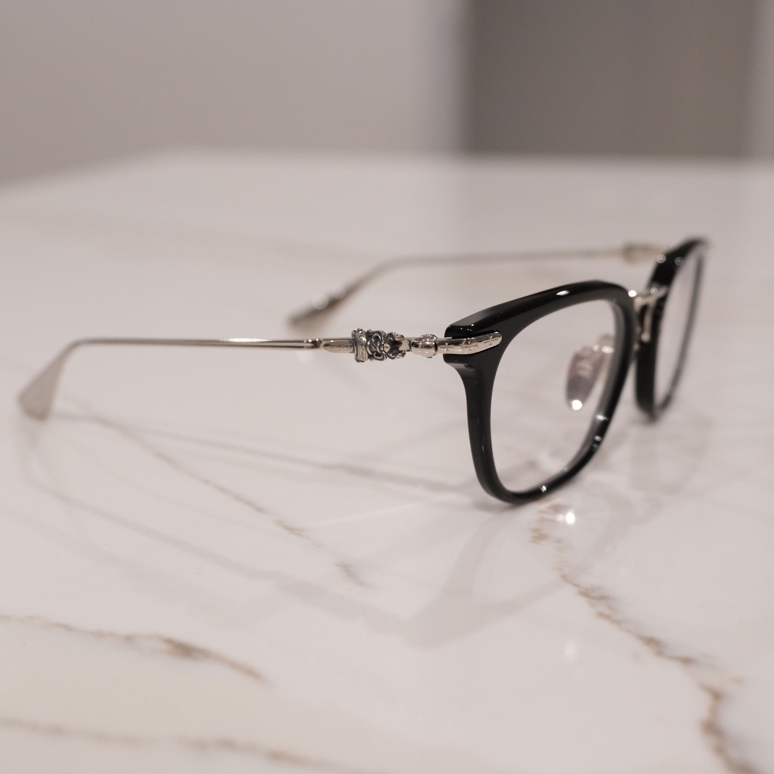 Chrome Hearts CHROME HEARTS CLOACO BLACK & SILVER GLASSES Size ONE SIZE - 6 Thumbnail