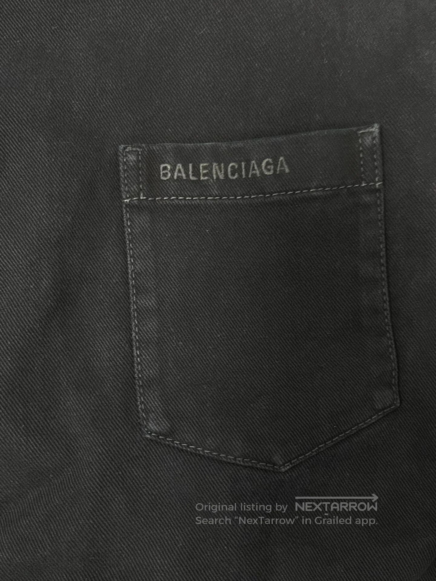 Balenciaga black casual long sleeve shirt unisex. Size US XS / EU 42 / 0 - 3 Thumbnail