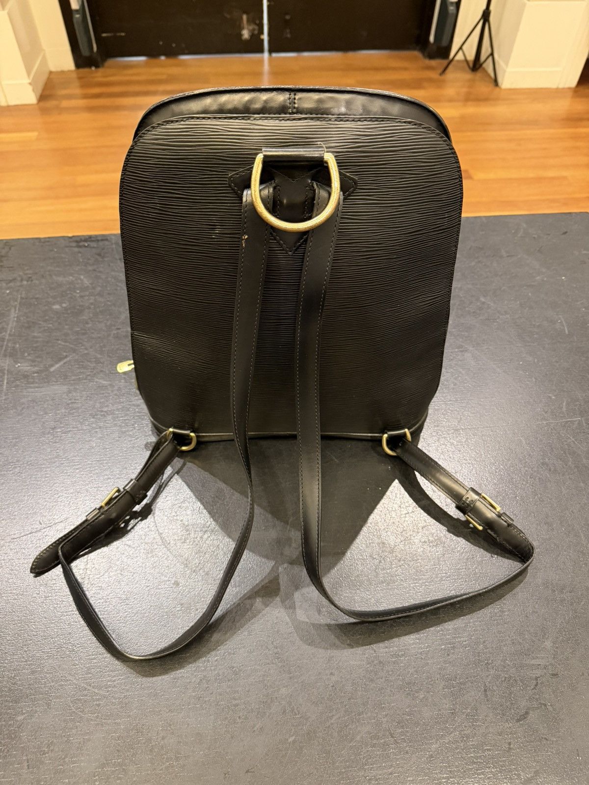 Louis Vuitton Louis Vuitton Epi Leather Backpack - Black Size ONE SIZE - 4 Thumbnail