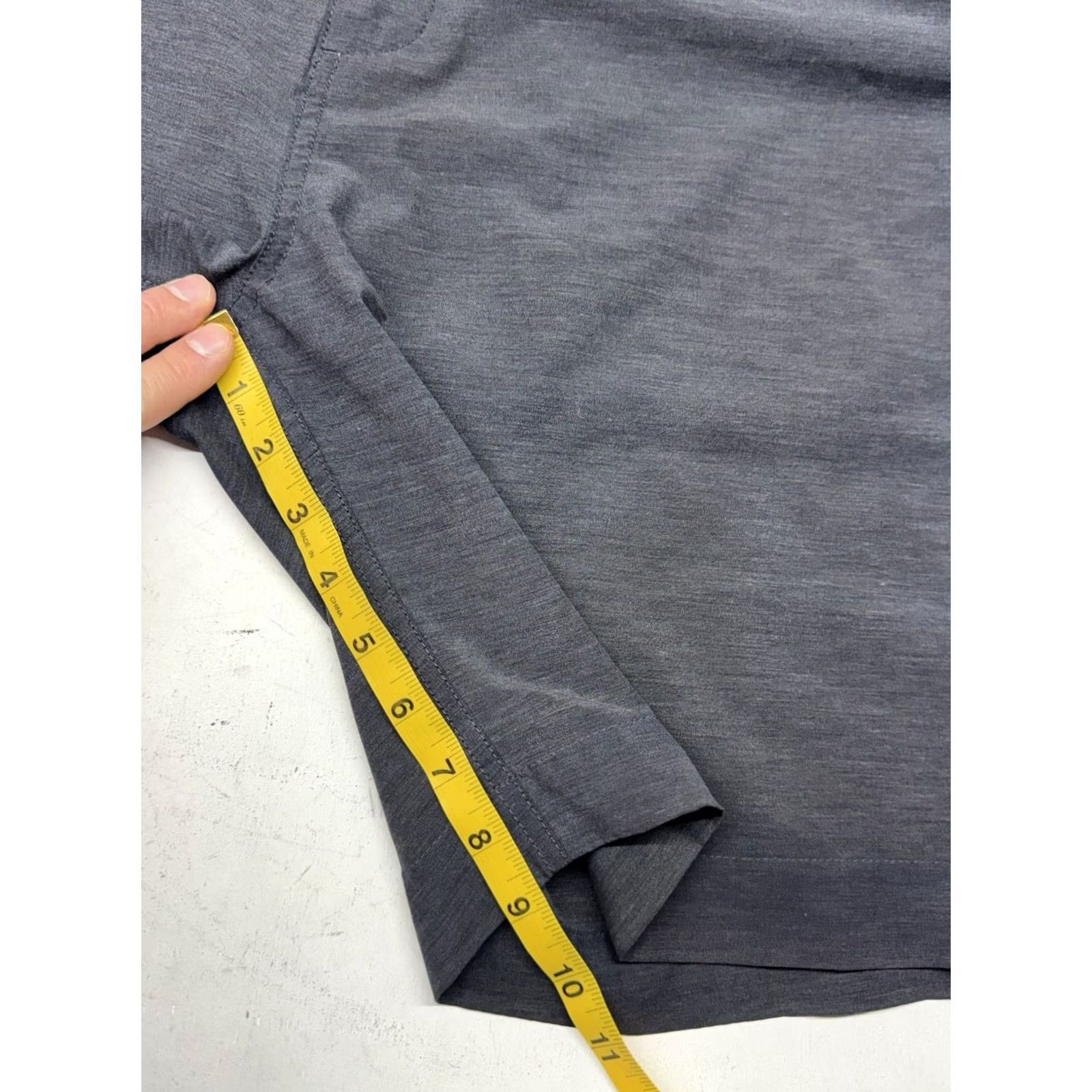 Faherty Faherty All Day Shorts Mens 36 Gray Chino Performance Stretch Pocket Front 9 Inseam Zip Regular Rise Solid Summer Preppy Casual Travel Size US 36 / EU 52 - 5 Thumbnail