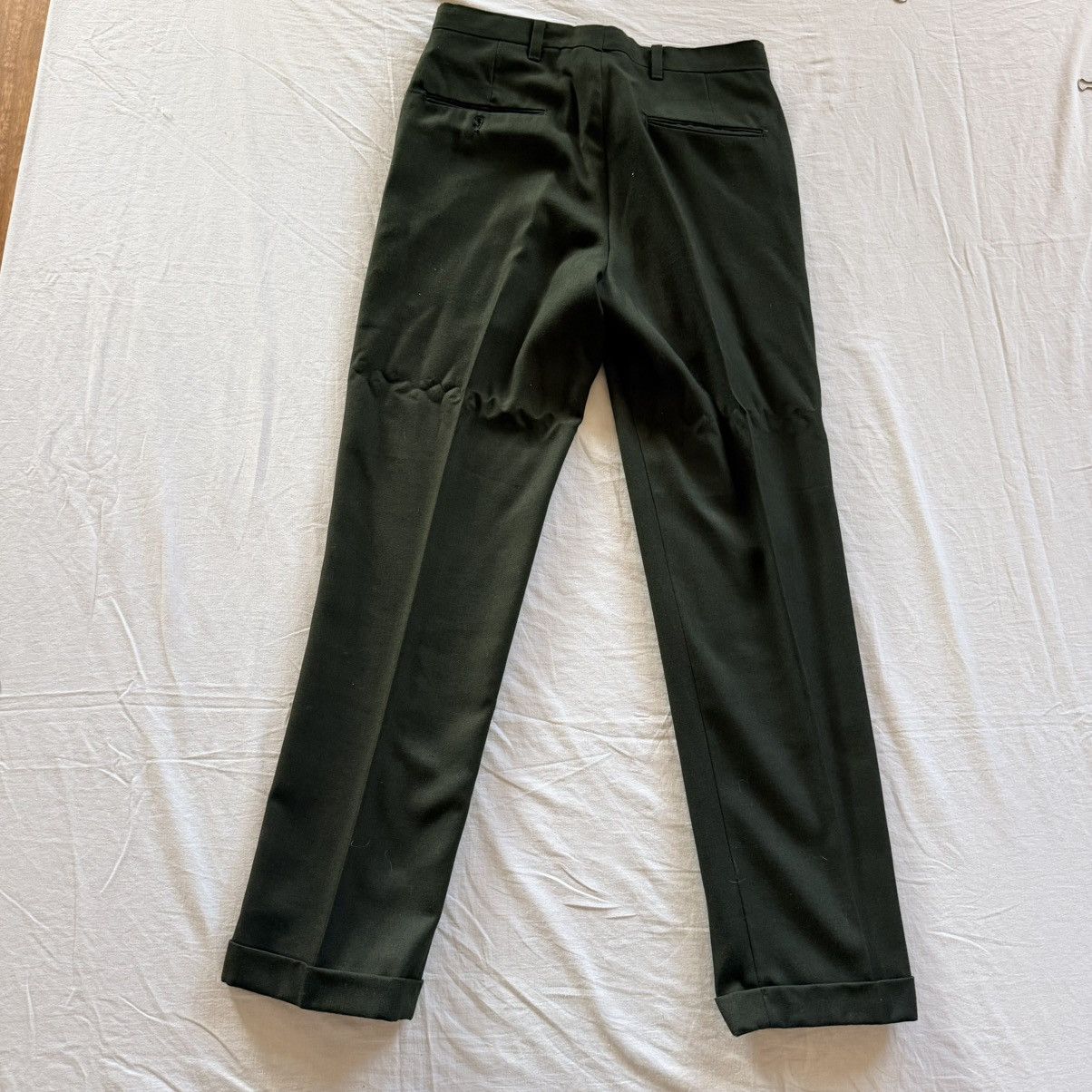 Levi's Vintage Clothing Vintage Levi’s Young Men's Sta-Prest 70s Olive Slacks Size US 30 / EU 46 - 2 Thumbnail