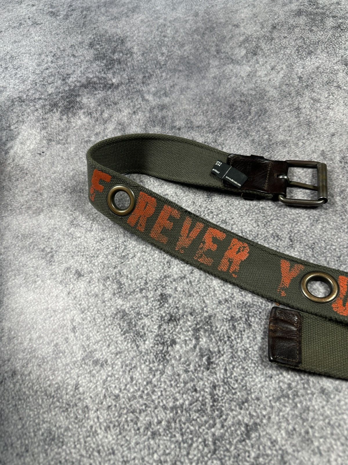 Diesel Y2K Vintage Forever Your Diesel Logo Belts Leather Style USA Size ONE SIZE - 2 Thumbnail