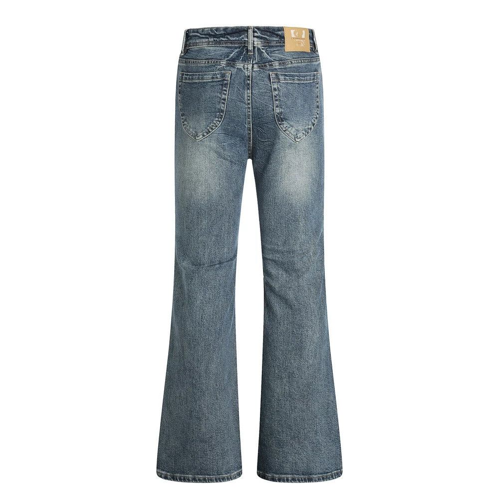 Jean Men's American style distressed washed flared jeans Size US 32 / EU 48 - 2 Thumbnail