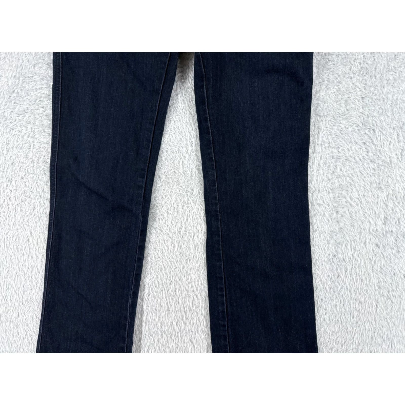 Vintage JUST BLACK Jeans Womens 28 Blue Denim Skinny Low Boot Rayon Blend 26x31 Size 28" / US 6 / IT 42 - 3 Thumbnail