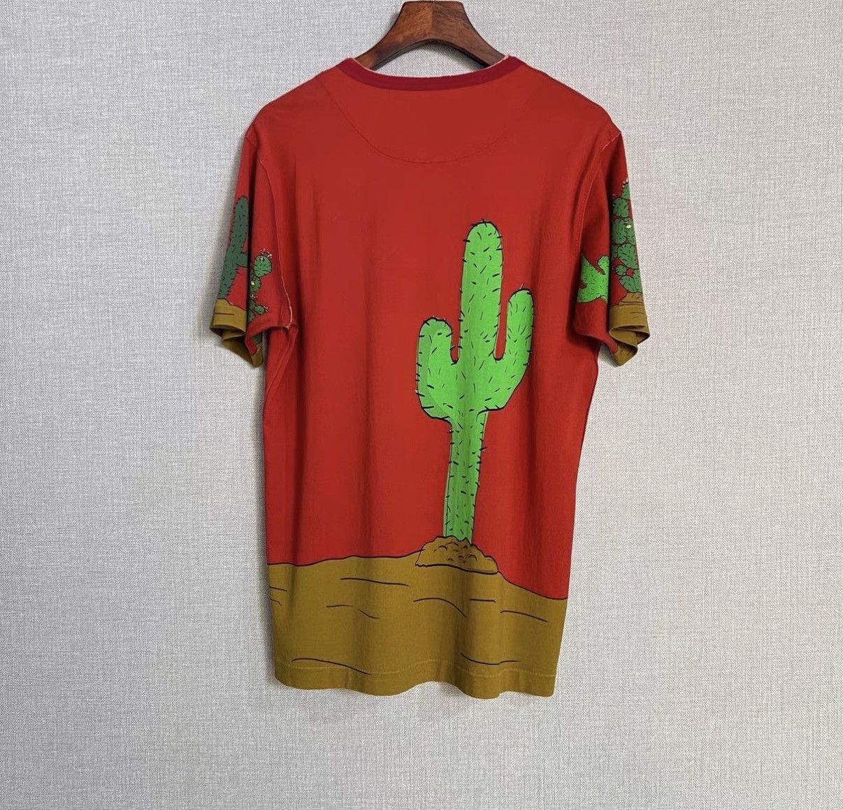 Dolce & Gabbana Dolce & Gabbana Red Cactus Print Short Sleeve T-Shirt Size US L / EU 52-54 / 3 - 2 Thumbnail
