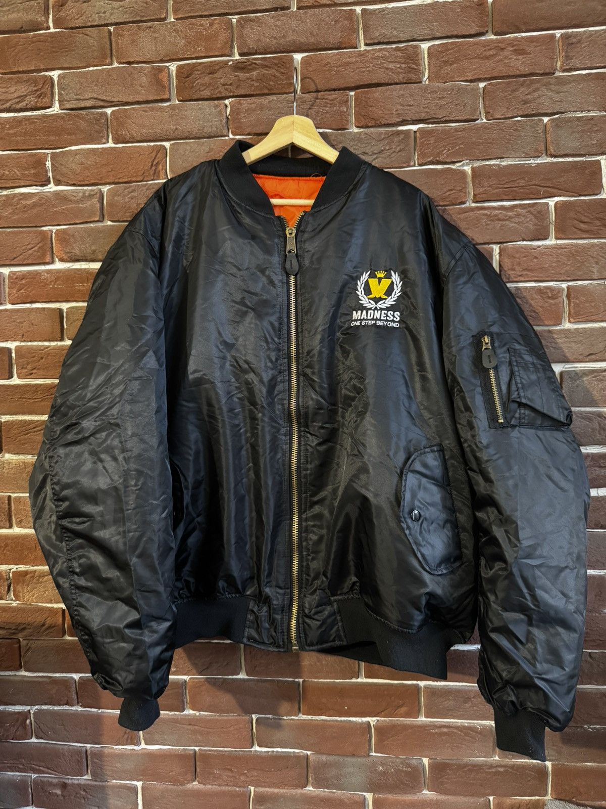 Vintage Madness SKA BAND Ma1 Flyer Black Vintage Bomber Jacket 4XL Size US XXL / EU 58 / 5 - 1 Thumbnail