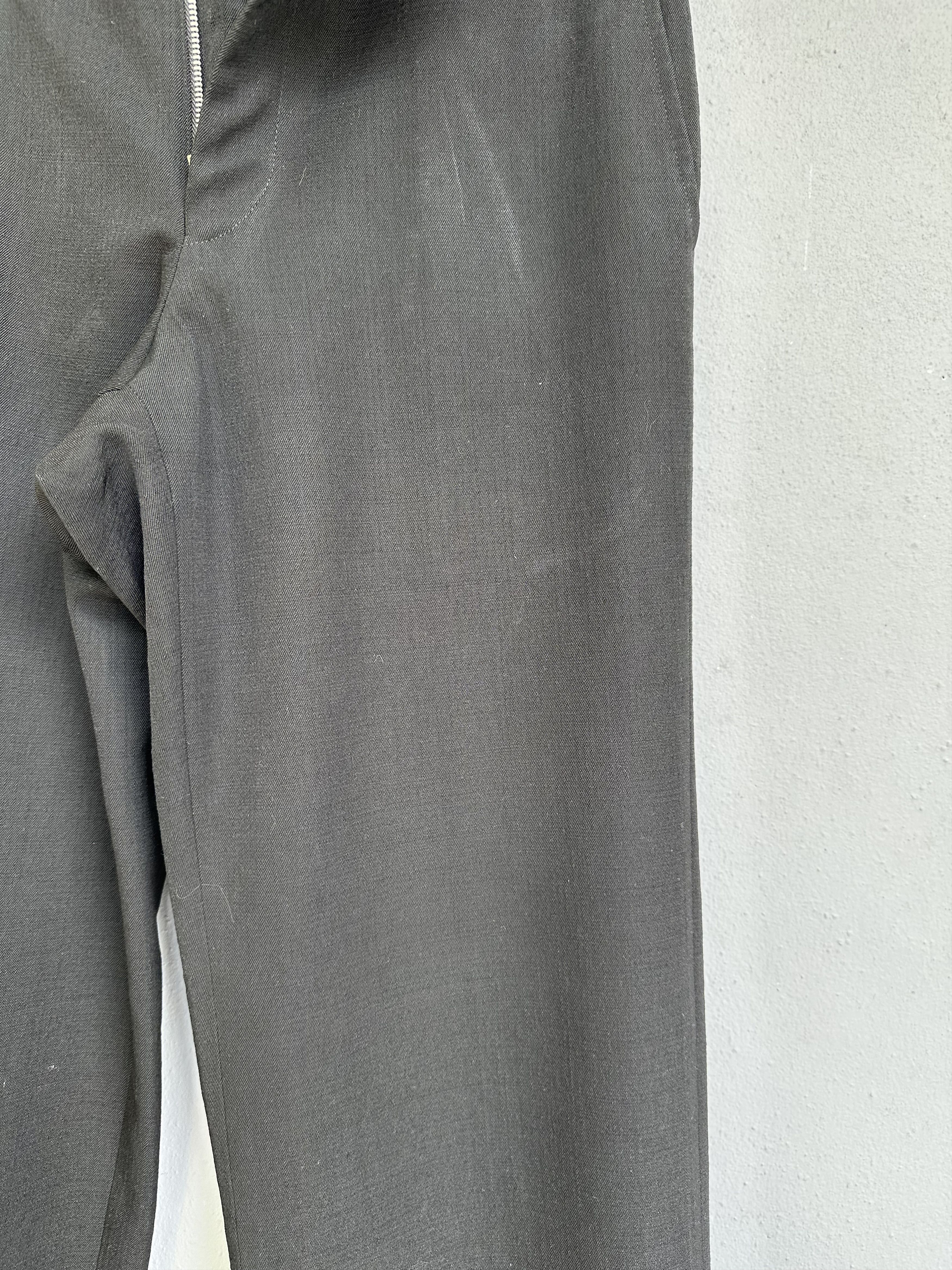Comme des Garcons Homme Vintage AD01 CDGH Wool Black Baggy Trouser Pant Size US 31 - 12 Thumbnail