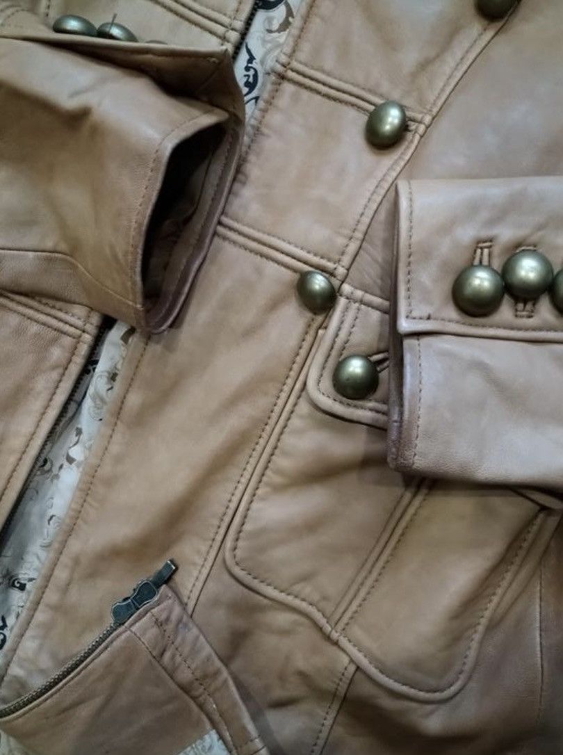 If Six Was Nine × Japanese Brand × Le Grande Bleu (L.G.B.) Vintage Japanese Napoleon Real Leather LGB Style Jacket Size US M / EU 48-50 / 2 - 4 Thumbnail