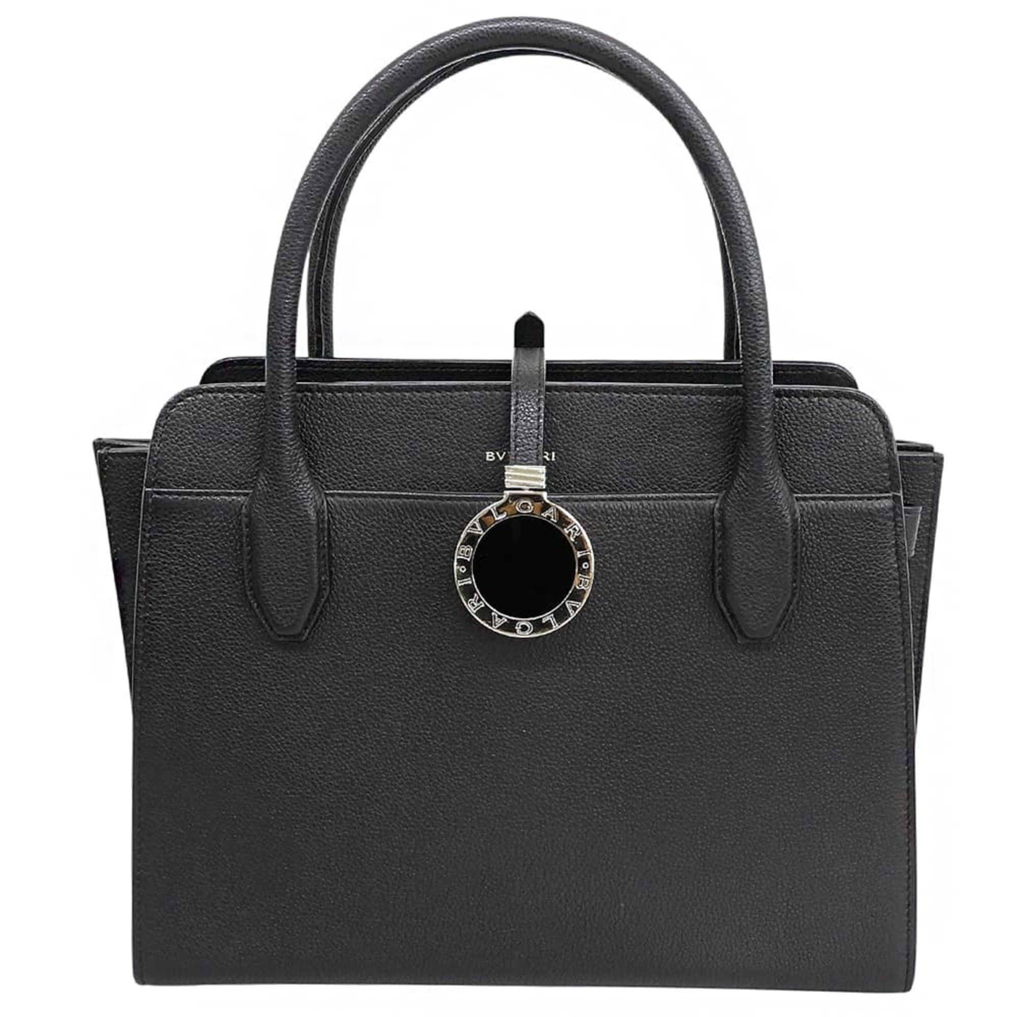 Bvlgari BVLGARI Bulgari Alba All Leather Handbag Women's Black Size ONE SIZE - 1 Thumbnail