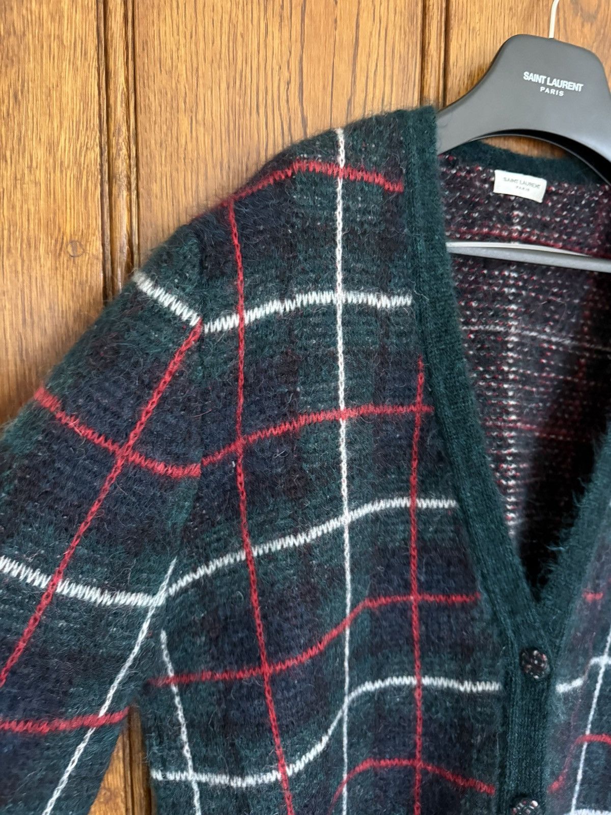 Saint Laurent Paris FW14 Saint Laurent cardigan mohair wool Hedi Slimane Grail Size US XL / EU 56 / 4 - 2 Thumbnail