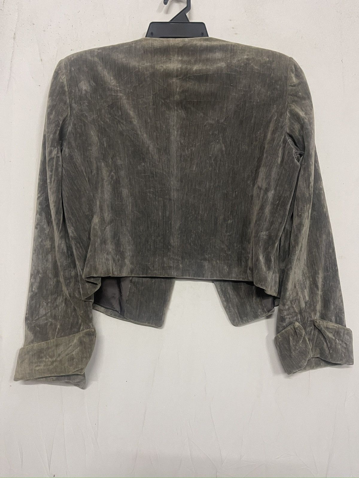 Emporio Armani Emporio Armani velvet jacket with a mandarin collar n button Size L / US 10 / IT 46 - 13 Thumbnail