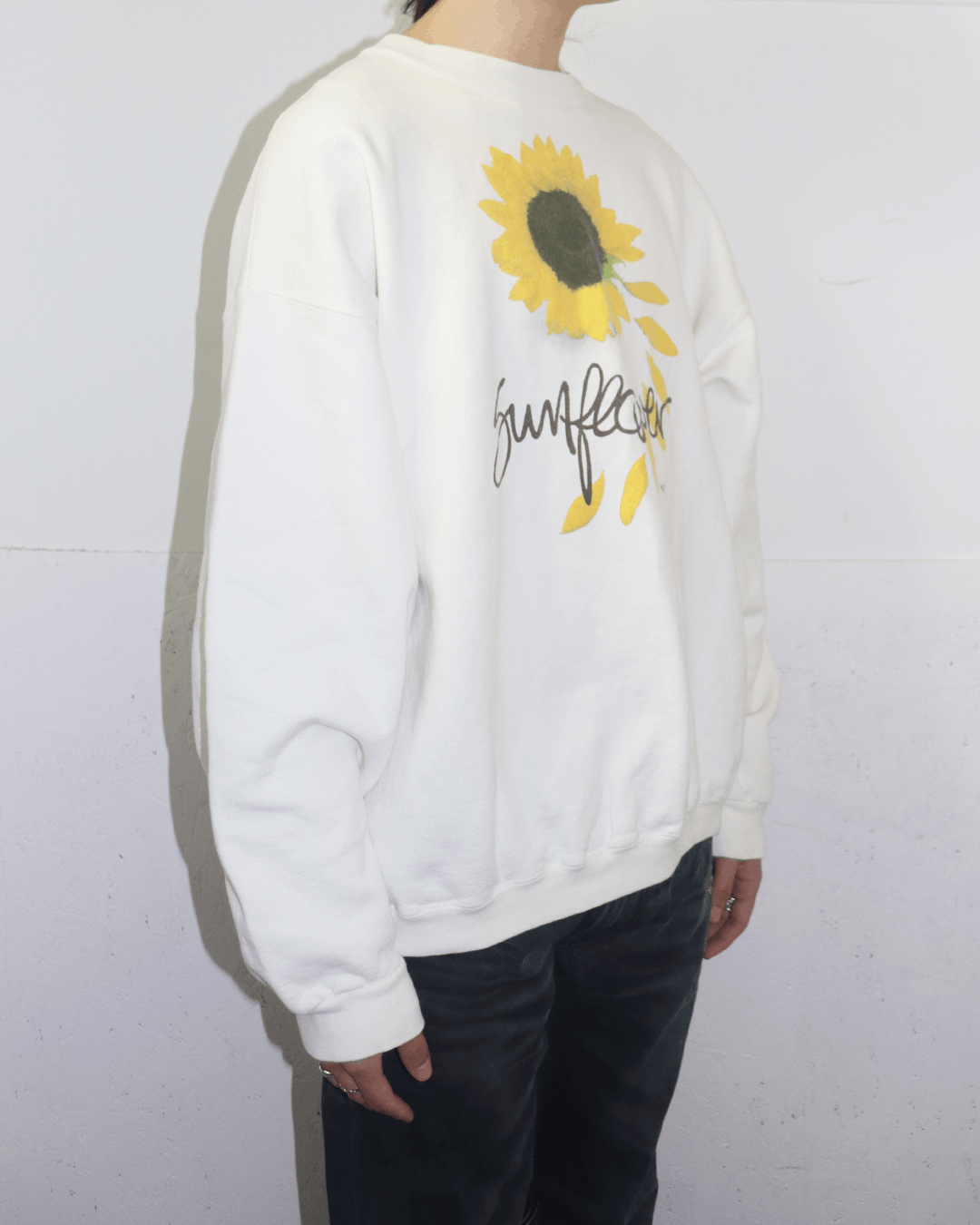 Vintage Maze 1990s Sunflower Printed Sweatshirt Size US L / EU 52-54 / 3 - 3 Thumbnail