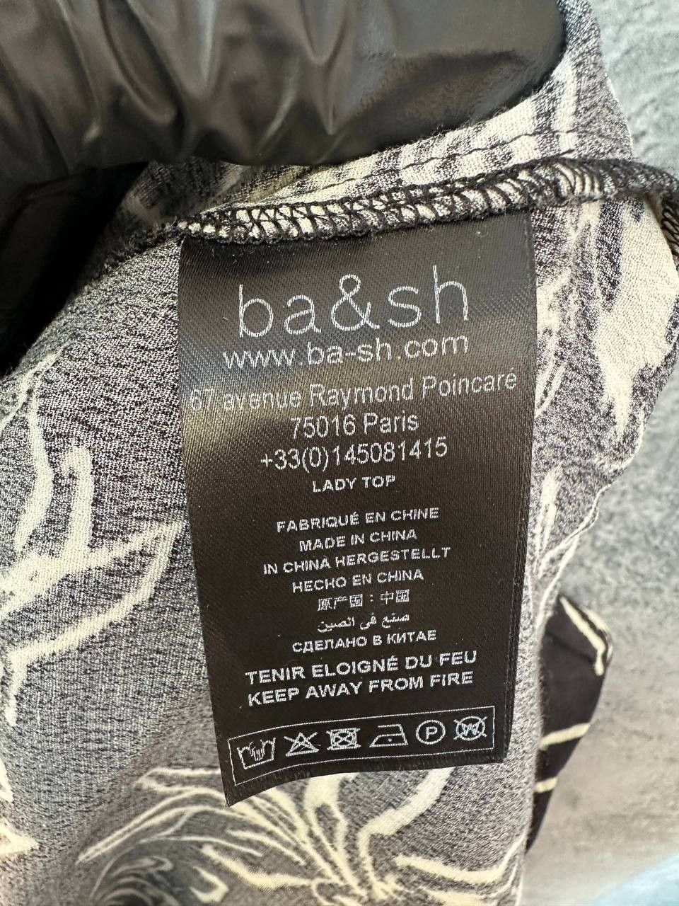 ba&sh RRP 150€ BA&SH Gathered Floral-Print Crepe Blouse Button Size S / US 4 / IT 40 - 12 Thumbnail