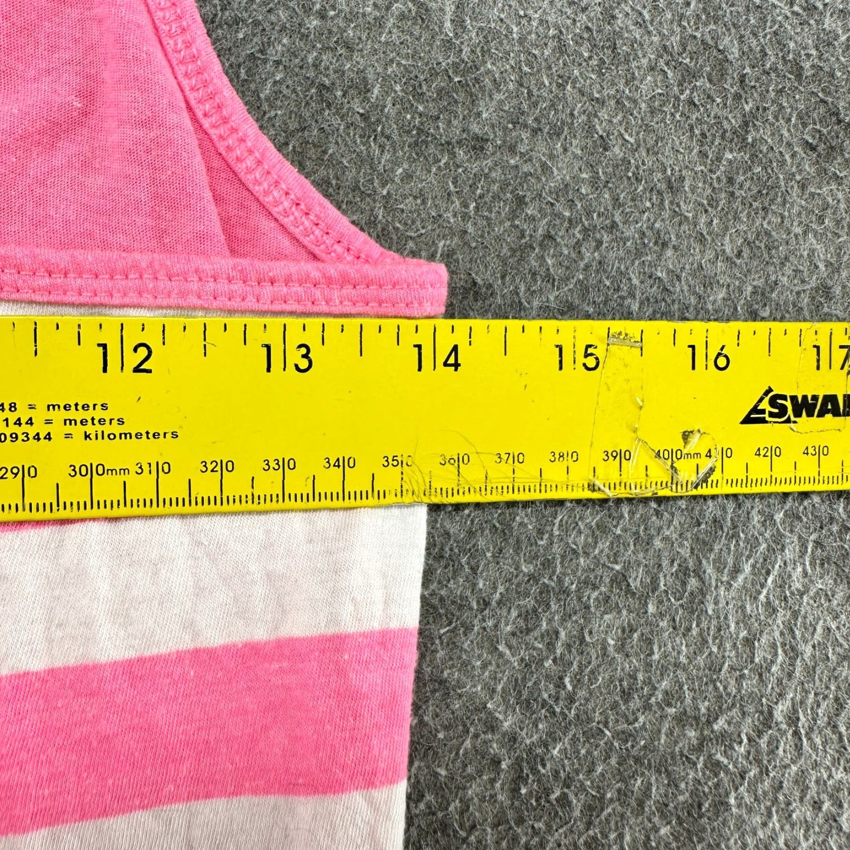 Pinko VINTAGE Hawaii Hi Shirt Womens Small Pink Tank Top Sleeveless Cotton Striped Y2K Size S / US 4 / IT 40 - 4 Thumbnail
