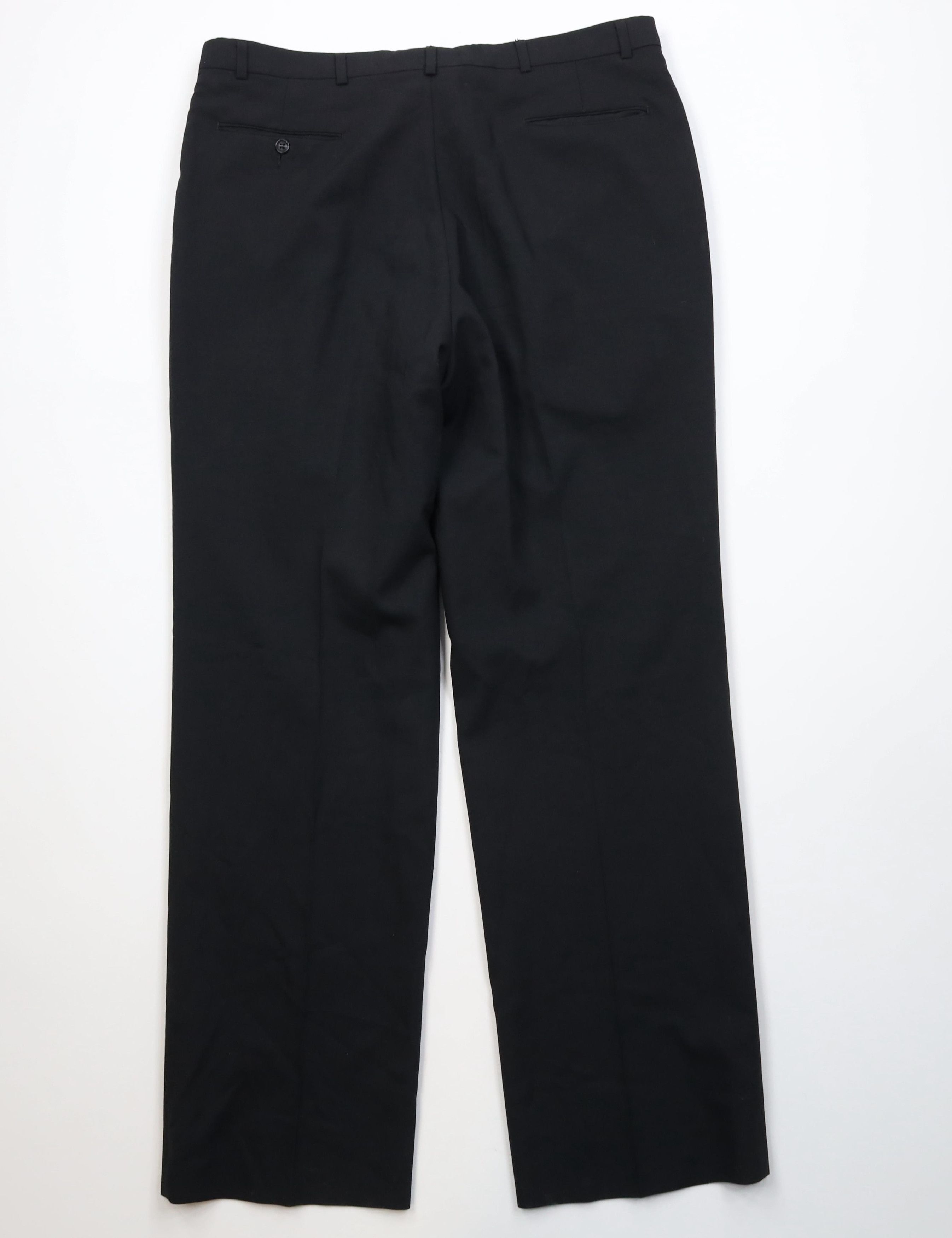 Vintage Vintage 90s Streetwear Wool Wide Leg Chino Pants Black USA Size US 38 / EU 54 - 9 Thumbnail