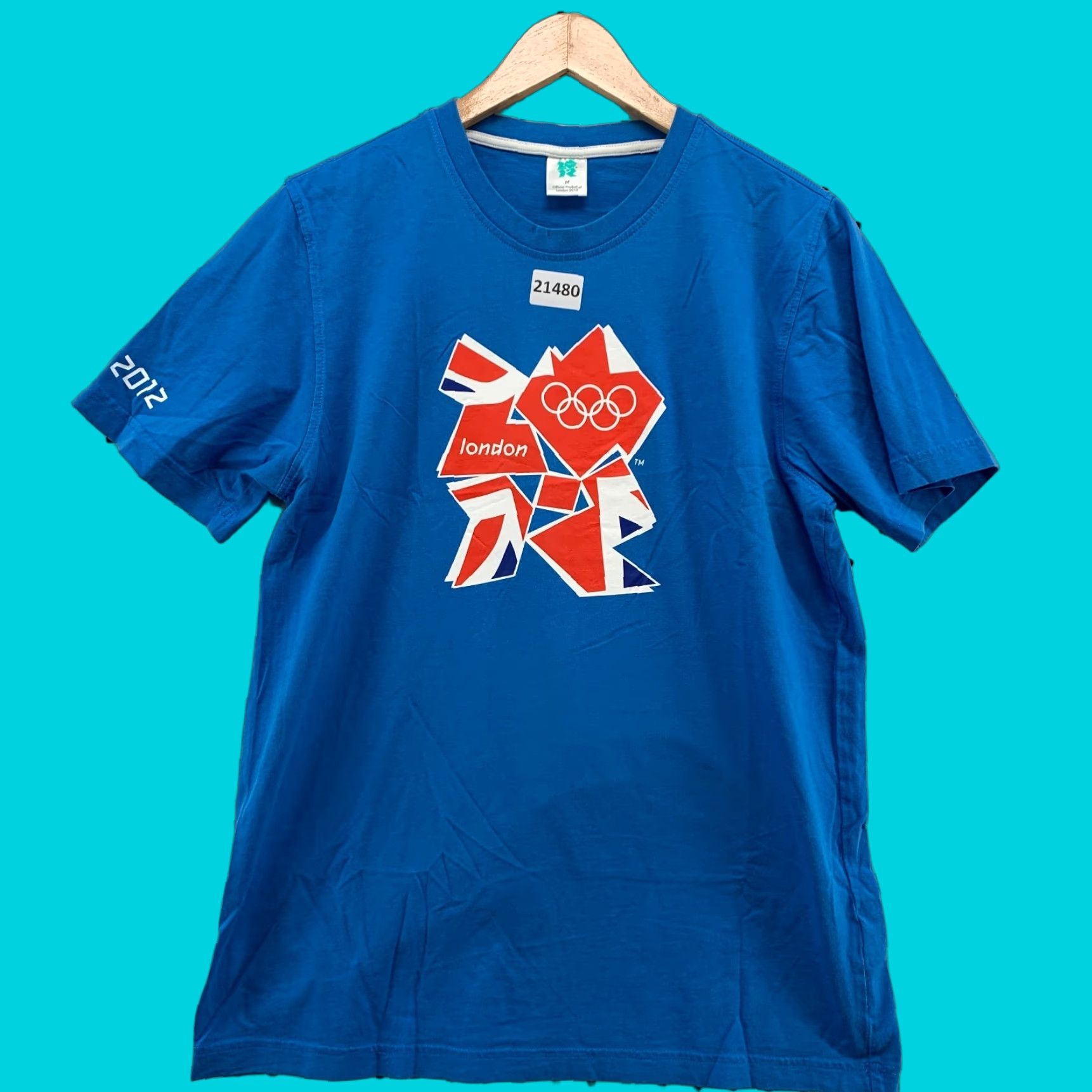 Vintage VINTAGE Official Licenced 2012 London Olympics Shirt Blue Adult Medium T-Shirt Unisex Mens Womens London 2012 Size US M / EU 48-50 / 2 - 1 Thumbnail