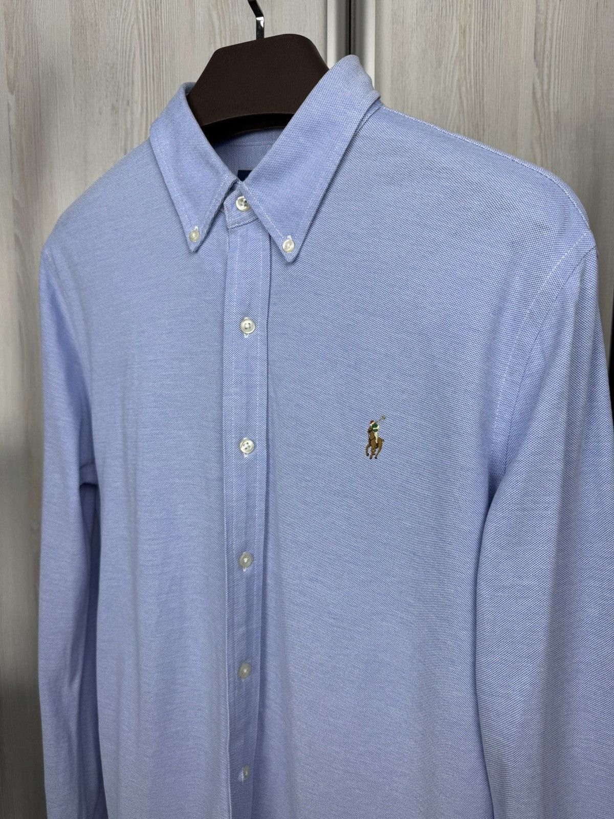 Polo Ralph Lauren Polo Ralph Lauren knit oxford blue long sleeve shirt Size US L / EU 52-54 / 3 - 4 Thumbnail