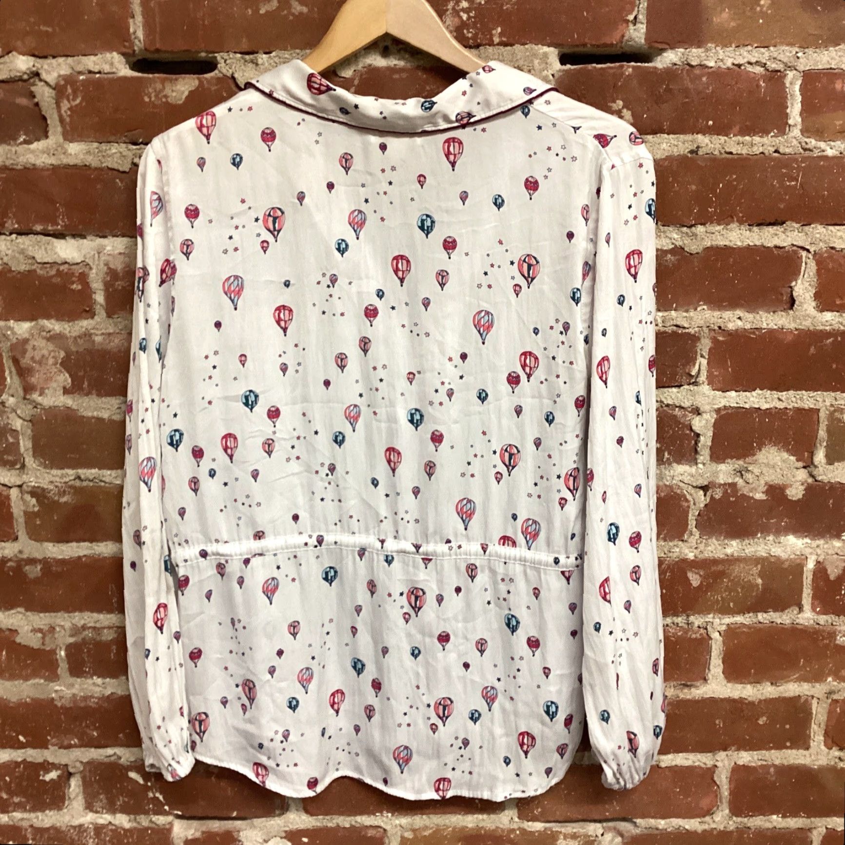 Gap Love Gap Womens Long Sleeve Pajama Top White M Medium Sleep Shirt Short Sleeve No Size M / US 6-8 / IT 42-44 - 3 Thumbnail