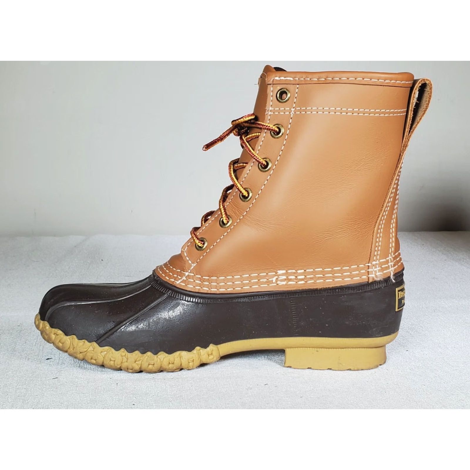 Vintage L.L.Bean Boots Duck Boot 8" Gore-Tex Thinsulate Tan Leather Women's US 7 M Size US 7 / IT 37 - 3 Thumbnail