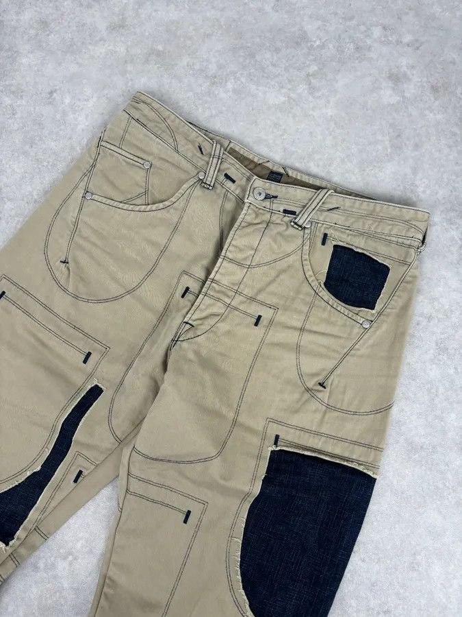 Marithe + Francois Girbaud 2000s Marithé + François Girbaud Beige Cargo Pants Size US 32 / EU 48 - 5 Thumbnail