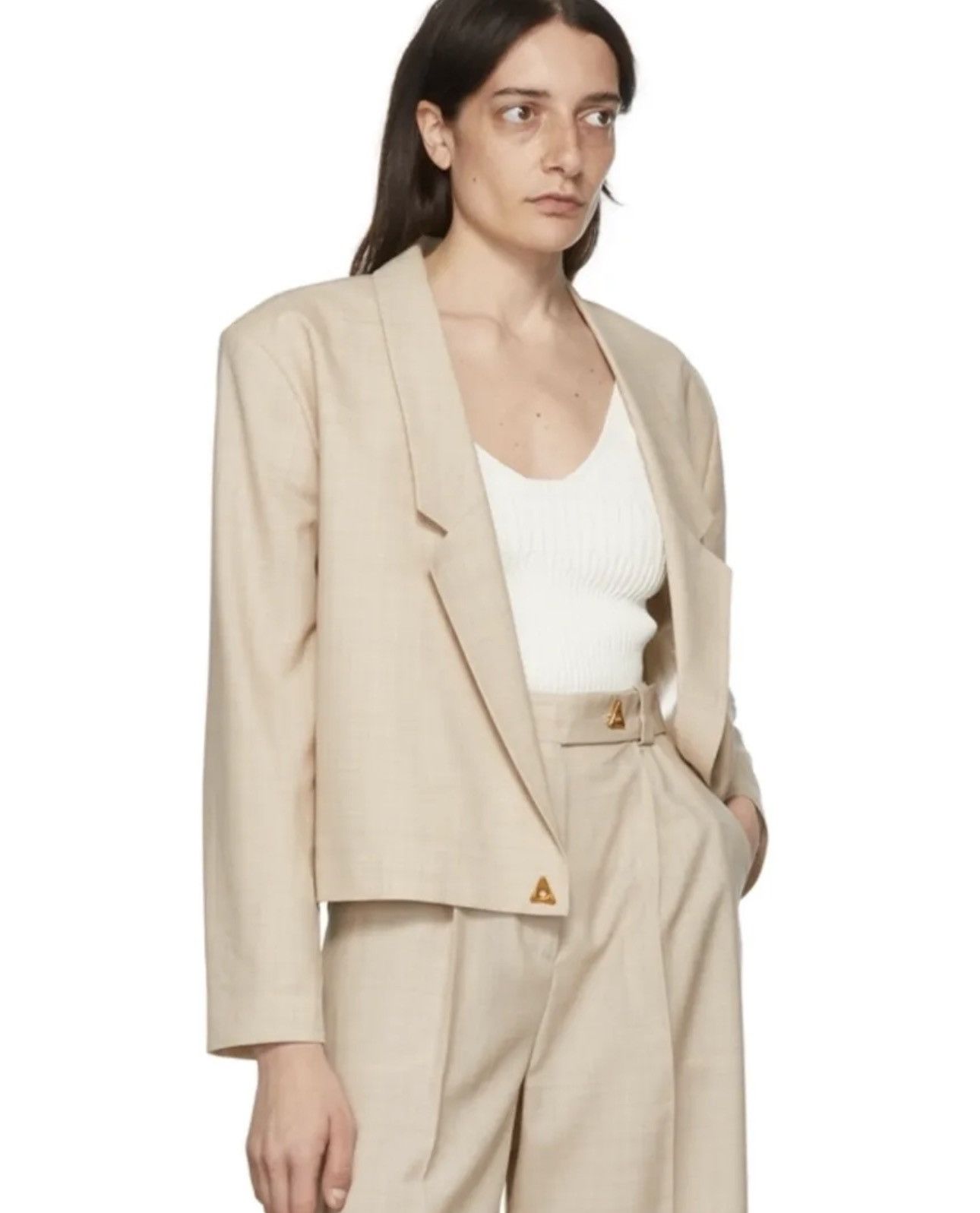 AERON Aeron CROPPED Blazer Size L / US 10 / IT 46 - 2 Thumbnail