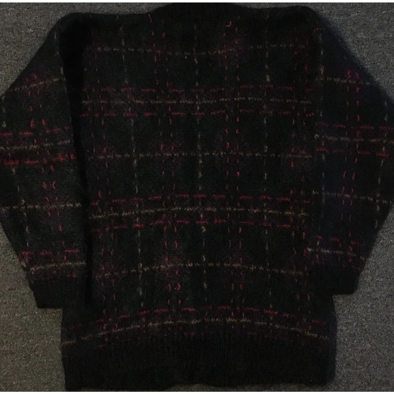 Vintage VINTAGE Susan Bristol Plaid Mohair Cardigan Sweater S Women Black 80s 90s Art Western Ski Heart Covered Keywords Apparel Size S / US 4 / IT 40 - 4 Thumbnail