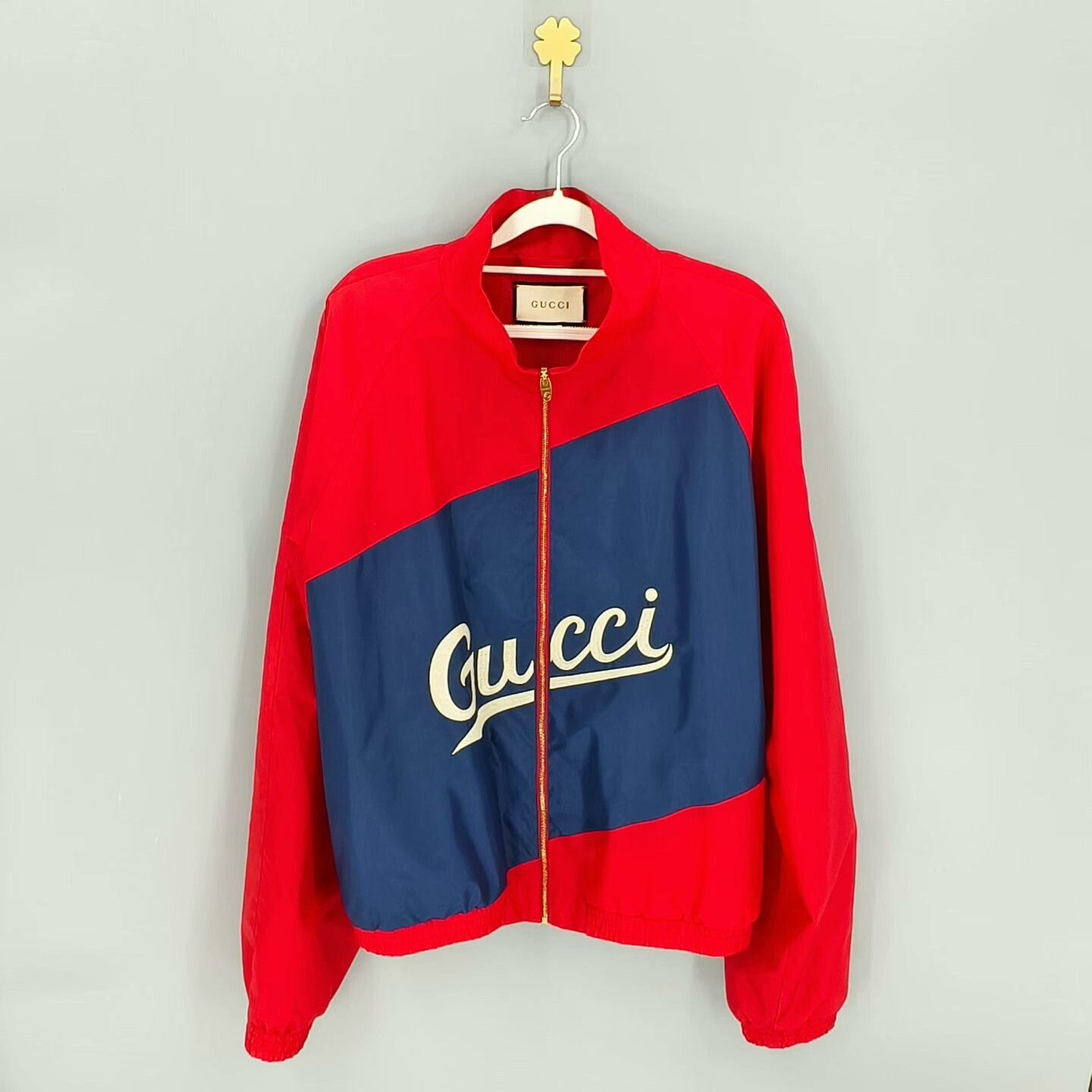Gucci gucci red blue color-block sports jacket Size US XXL / EU 58 / 5 - 1 Thumbnail