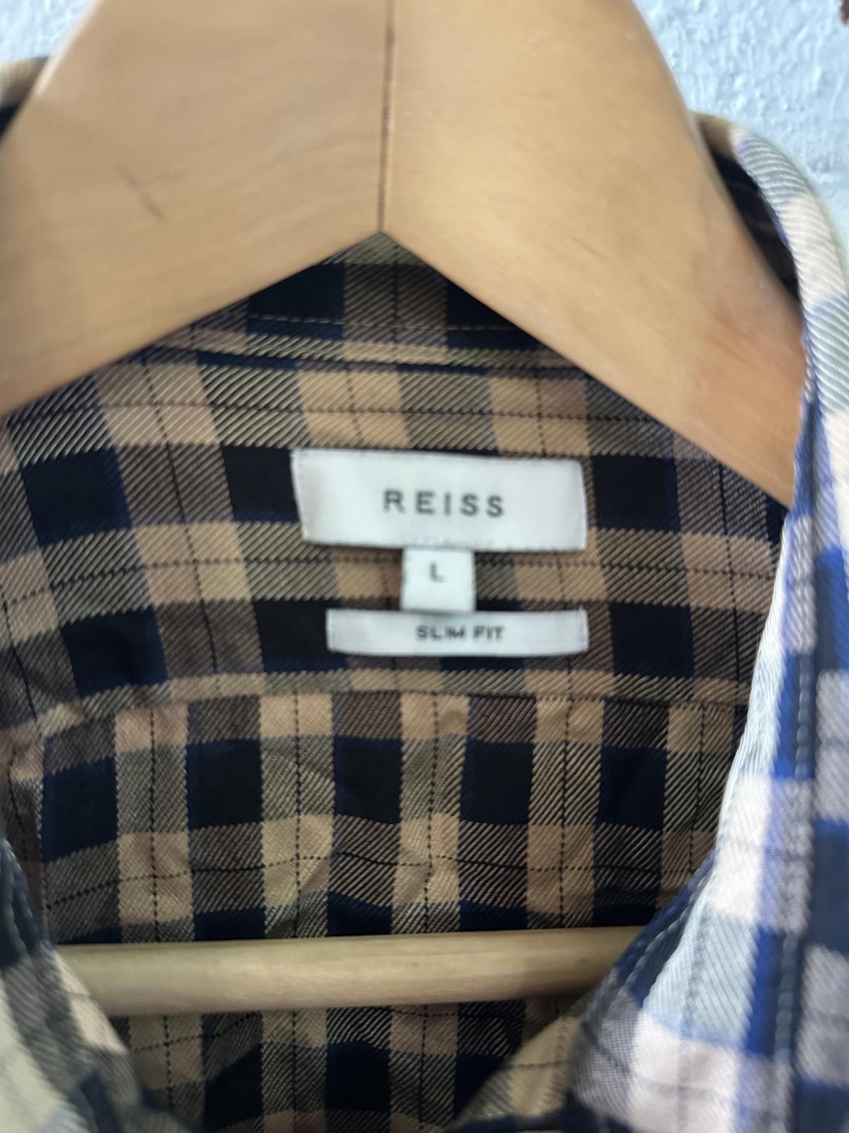 Reiss Reiss Slim Fit Men's Casual Shirt - Checkered Pattern Size US L / EU 52-54 / 3 - 3 Thumbnail