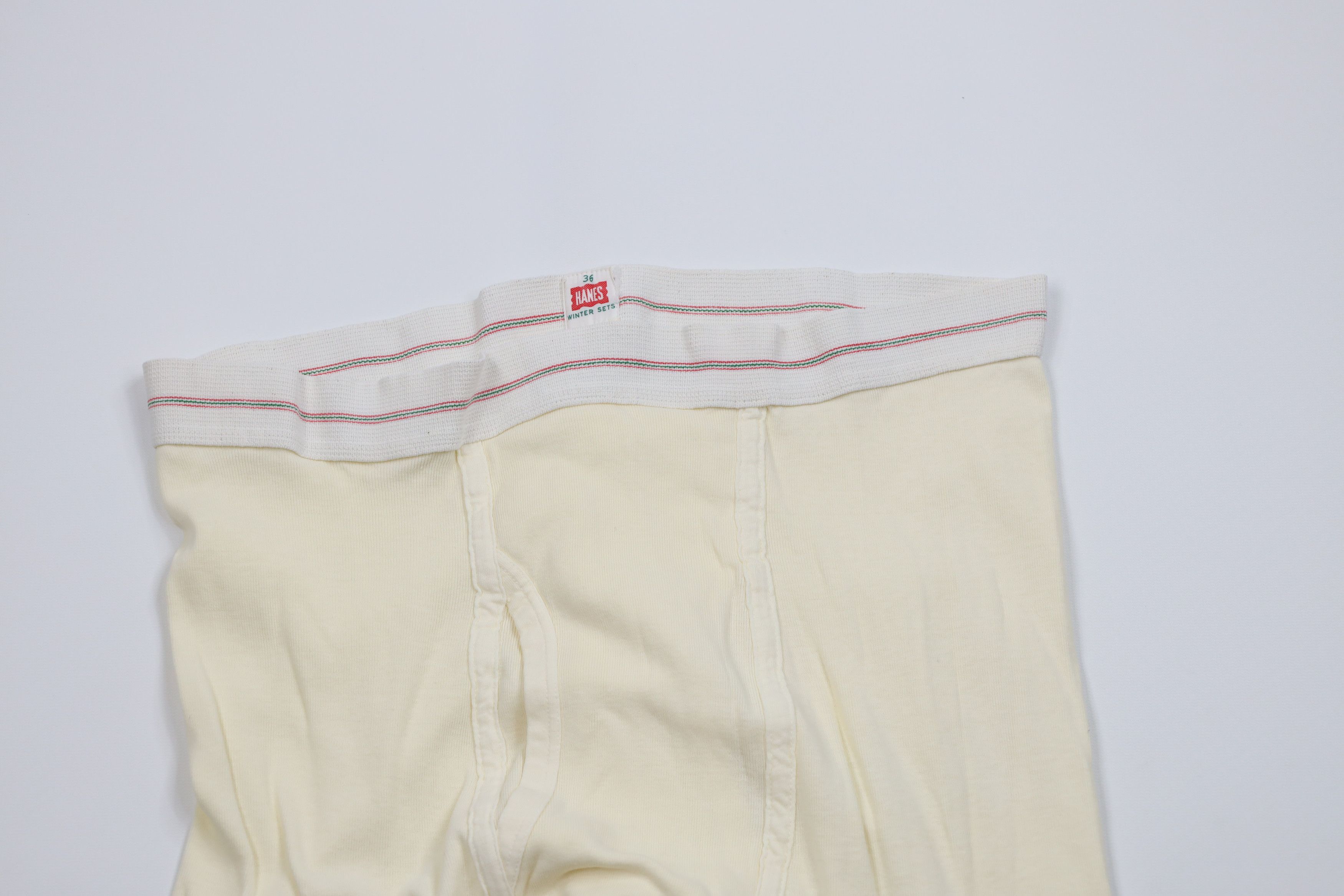 Hanes Vintage 40s Hanes Winter Sets Pants Joggers Cream USA Size US 36 / EU 52 - 2 Thumbnail